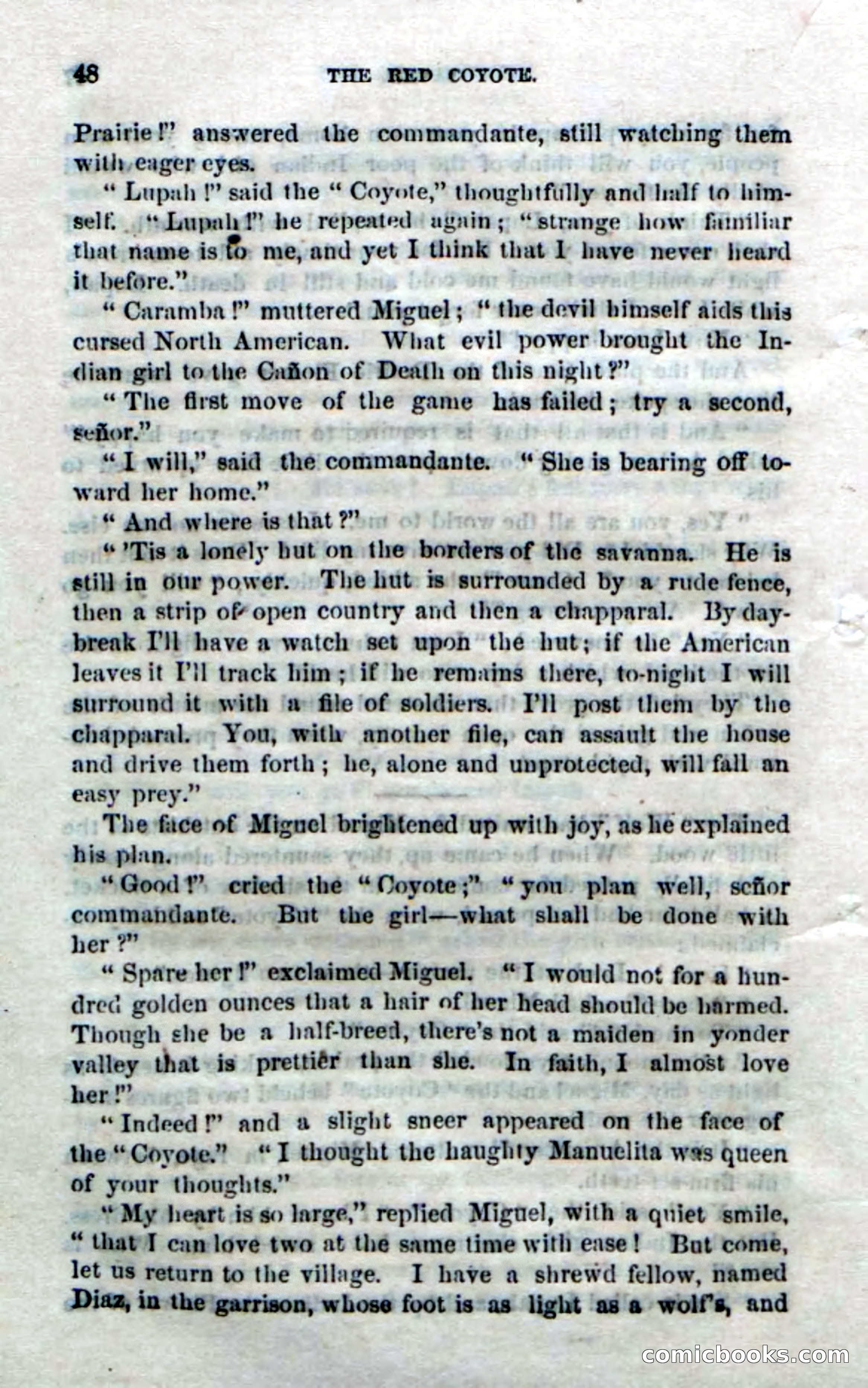 The Red Coyote; or, The Flower of the Prairie — page 46 of 100