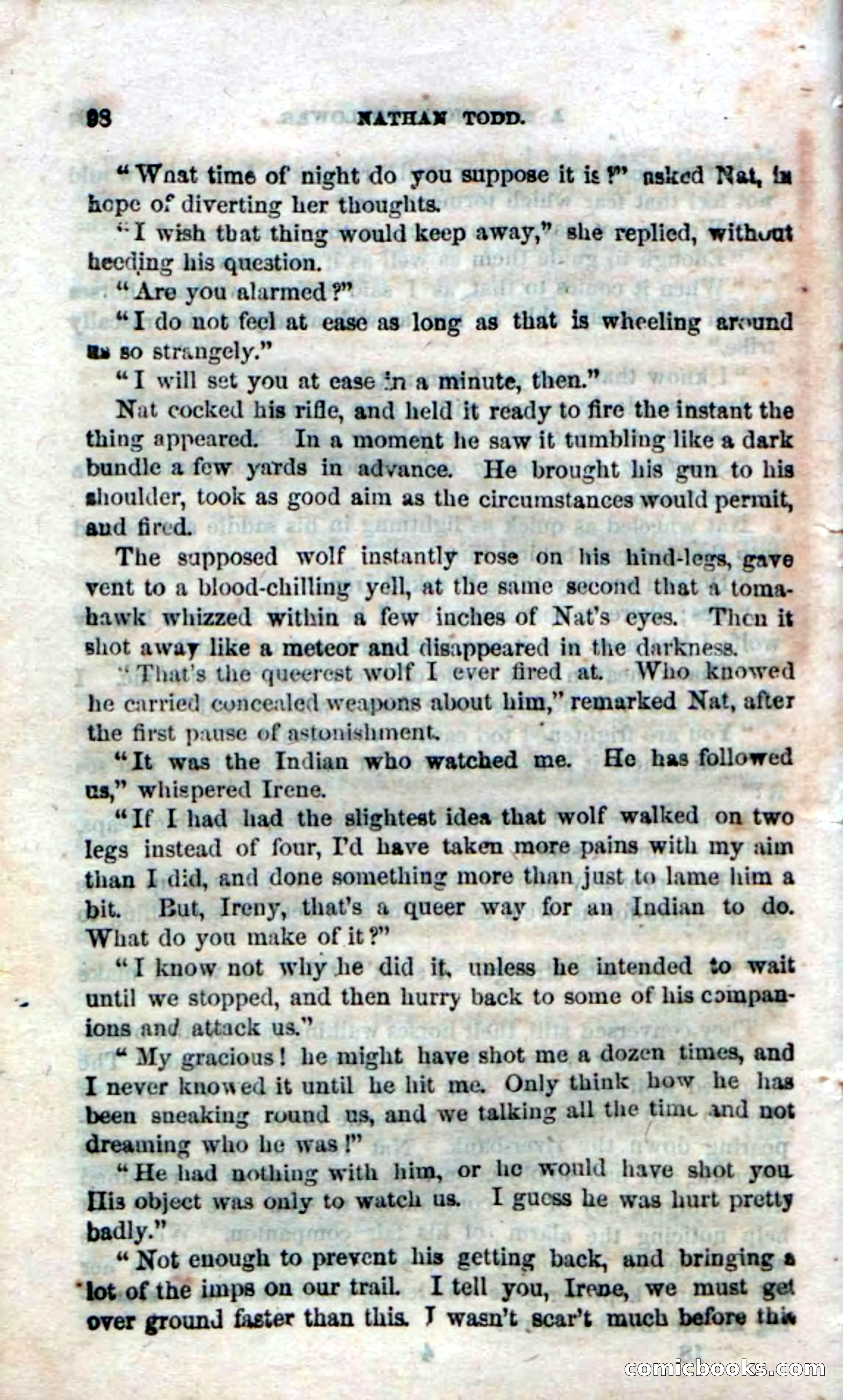 Beadle's Dime Novels No. 18 — page 100 of 136