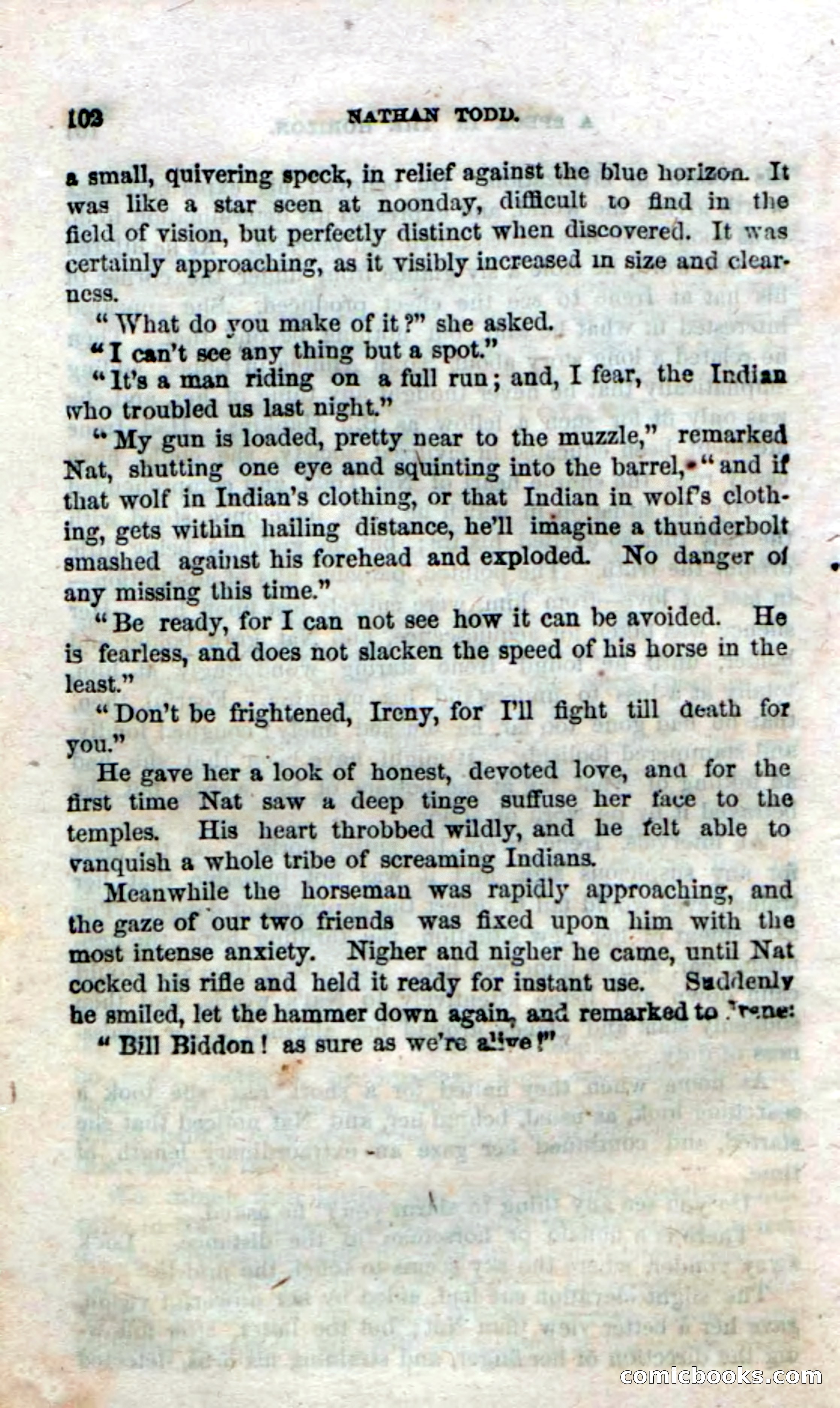 Beadle's Dime Novels No. 18 — page 104 of 136