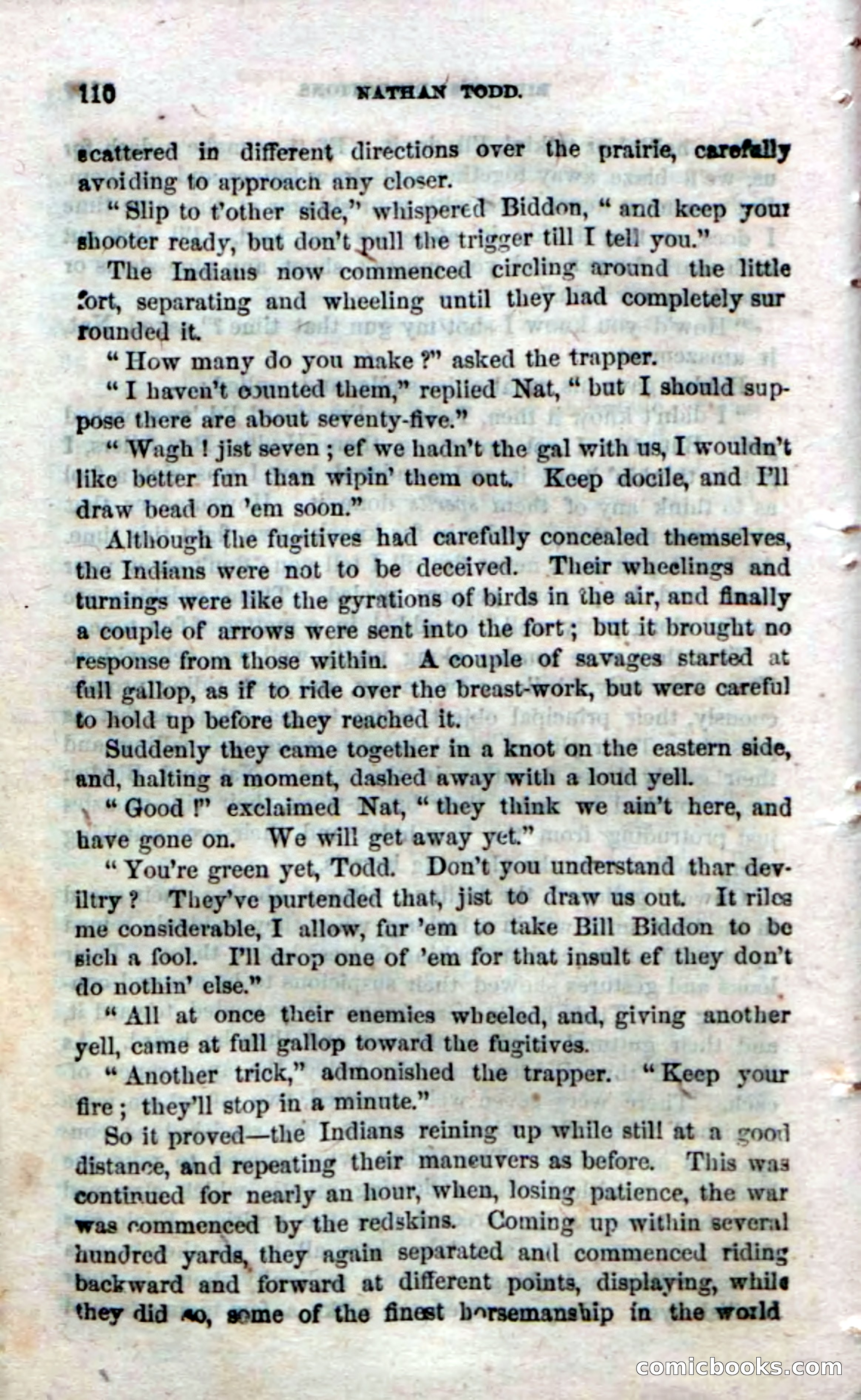 Beadle's Dime Novels No. 18 — page 112 of 136