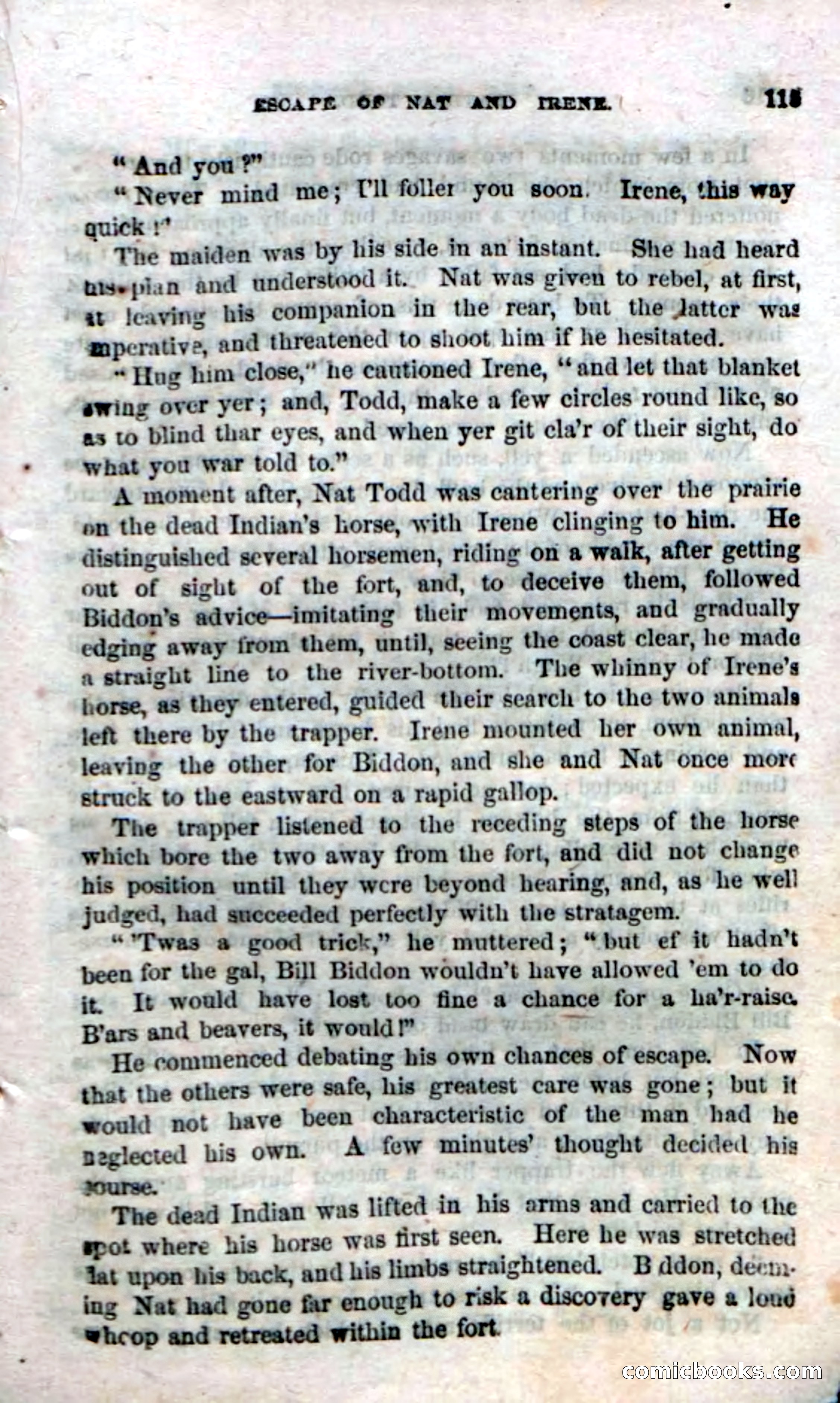 Beadle's Dime Novels No. 18 — page 117 of 136
