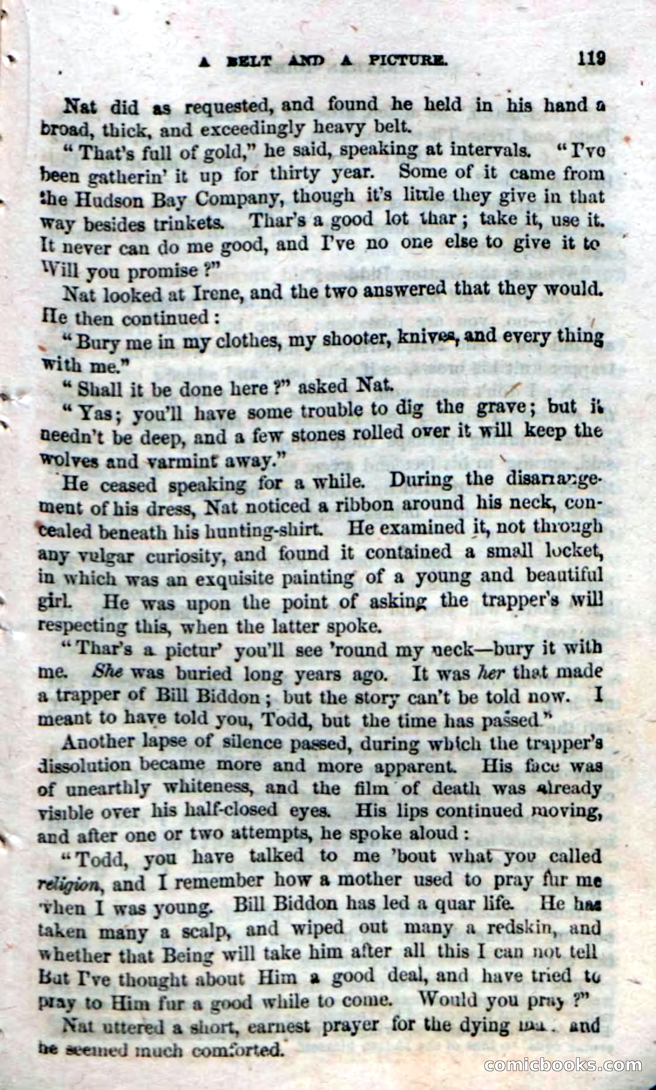 Beadle's Dime Novels No. 18 — page 121 of 136