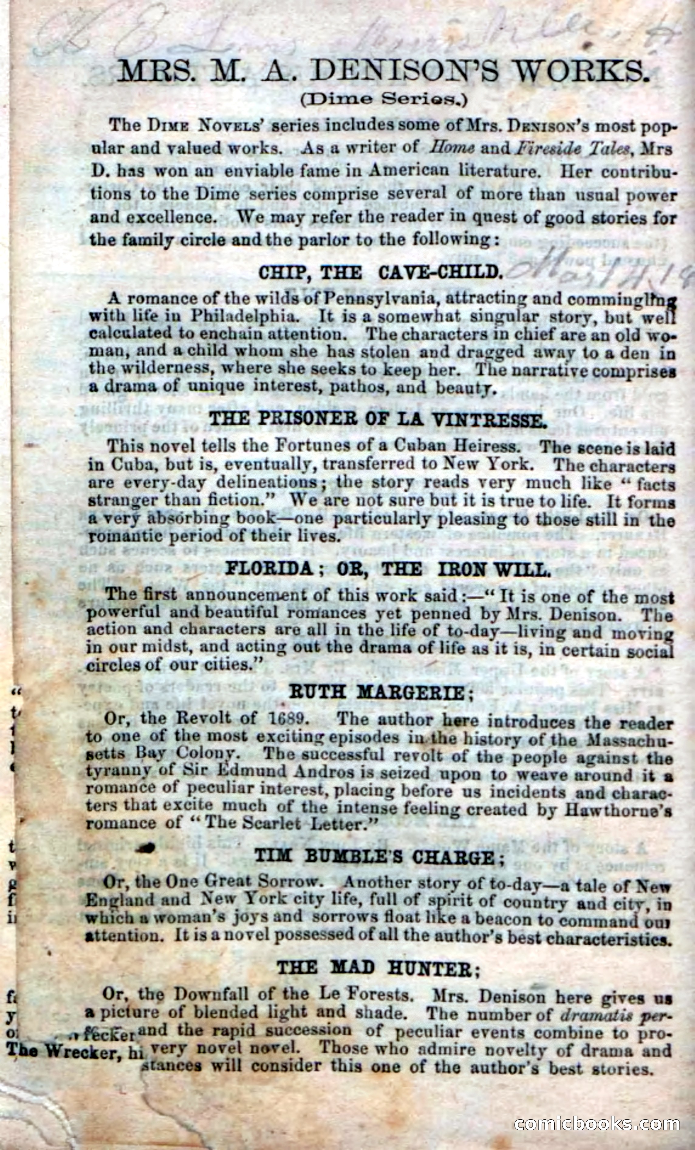 Beadle's Dime Novels No. 18 — page 130 of 136