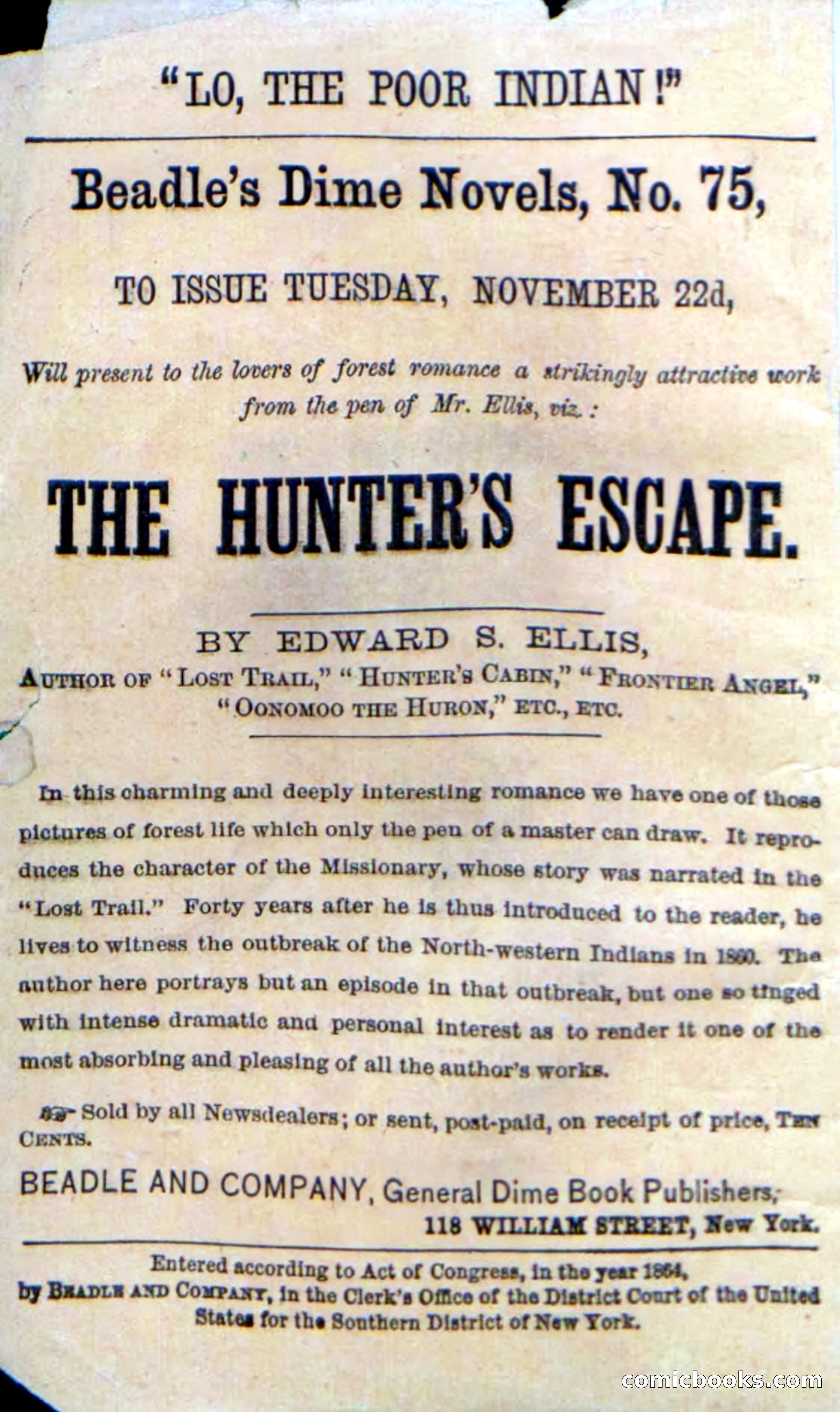 Beadle's Dime Novels No. 18 — page 134 of 136