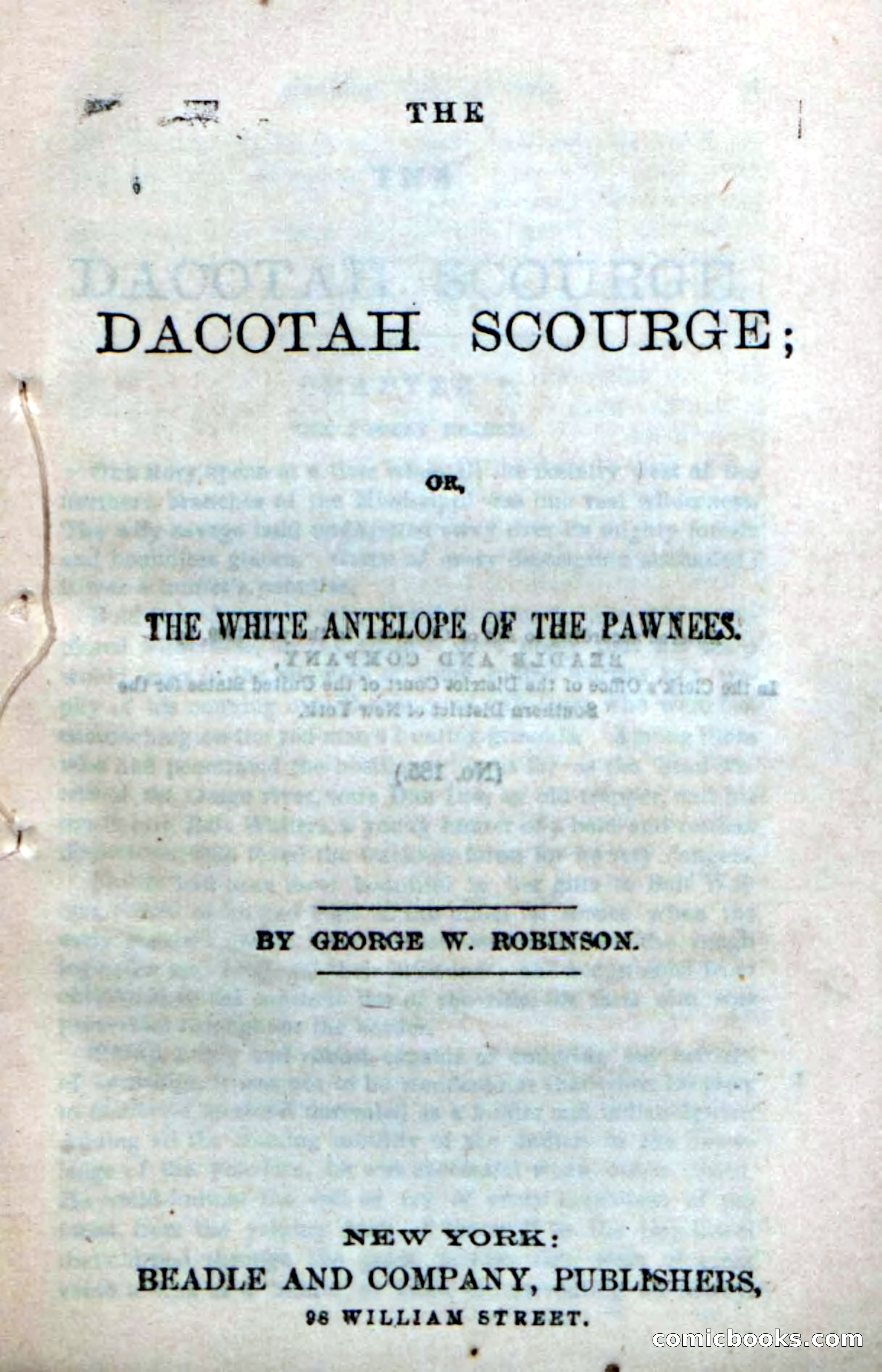 Beadle's Dime Novels No. 185: The Dacotah Scourge — page 5 of 100