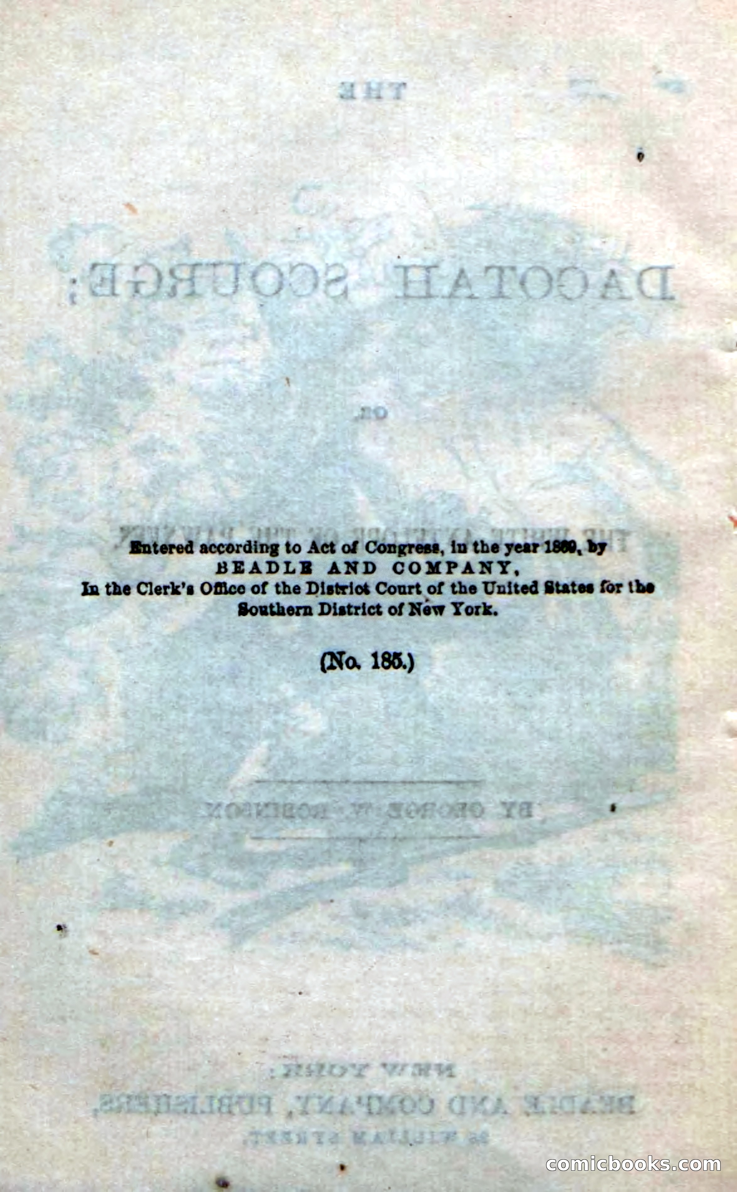 Beadle's Dime Novels No. 185: The Dacotah Scourge — page 6 of 100