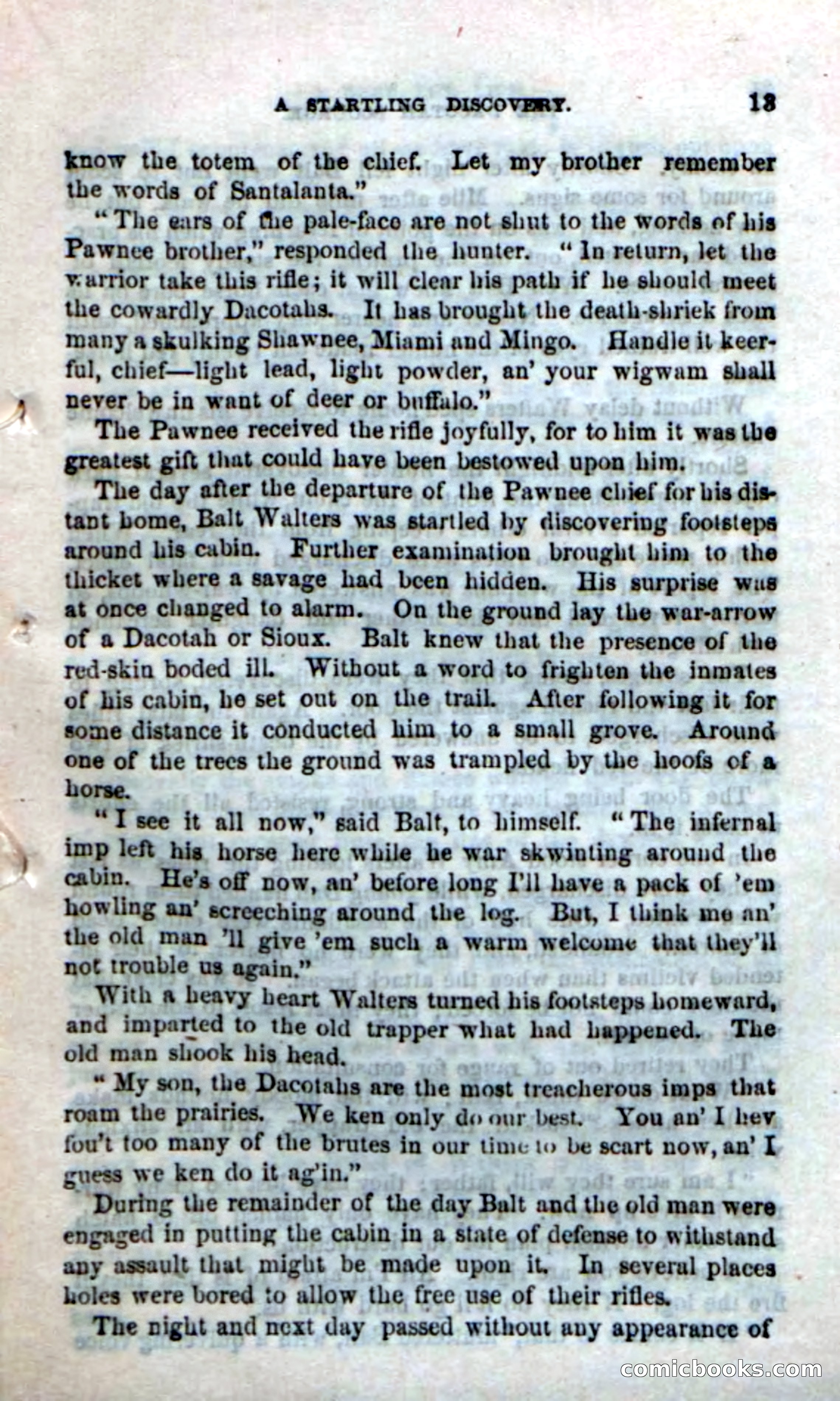 Beadle's Dime Novels No. 185: The Dacotah Scourge — page 11 of 100