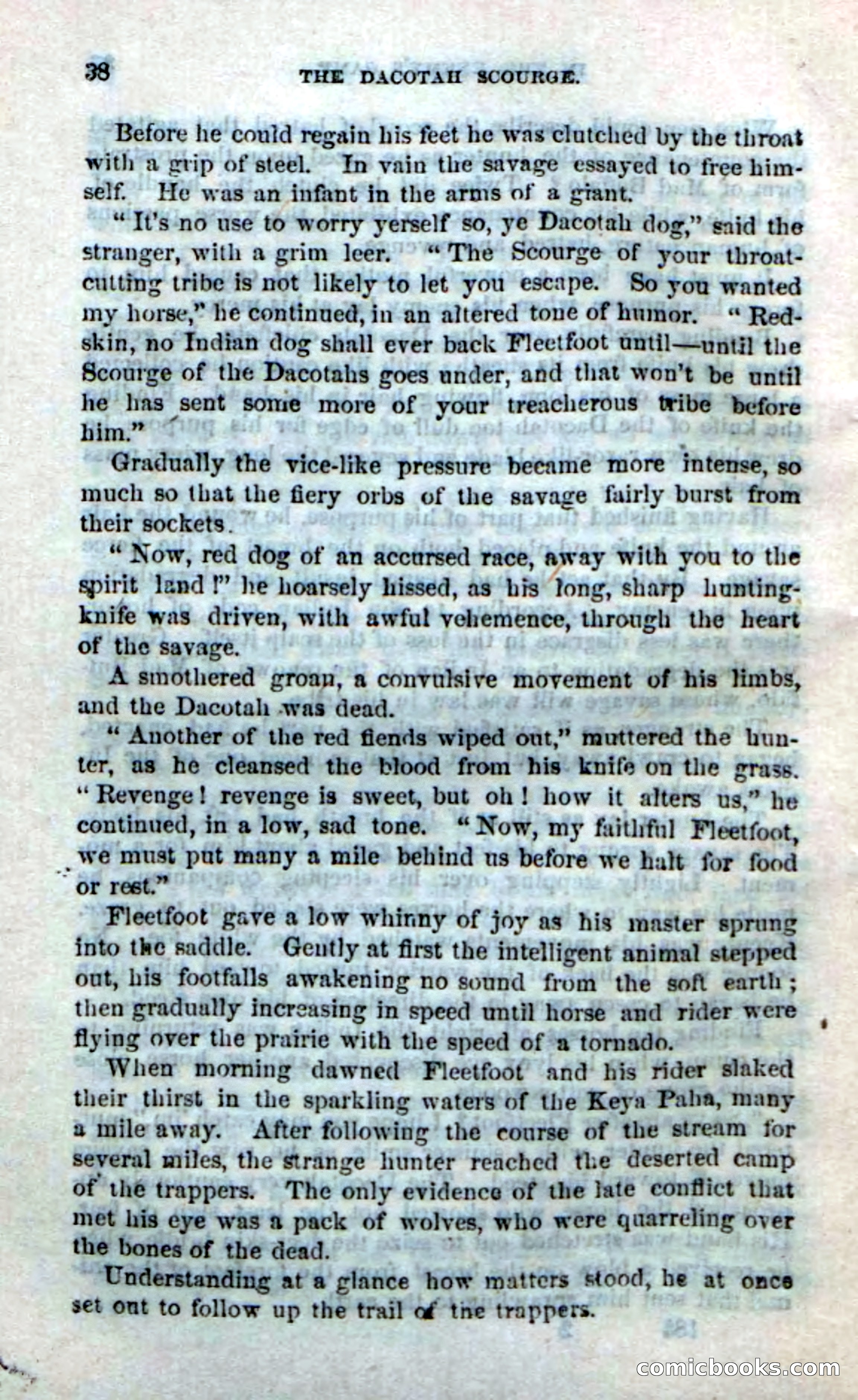 Beadle's Dime Novels No. 185: The Dacotah Scourge — page 36 of 100