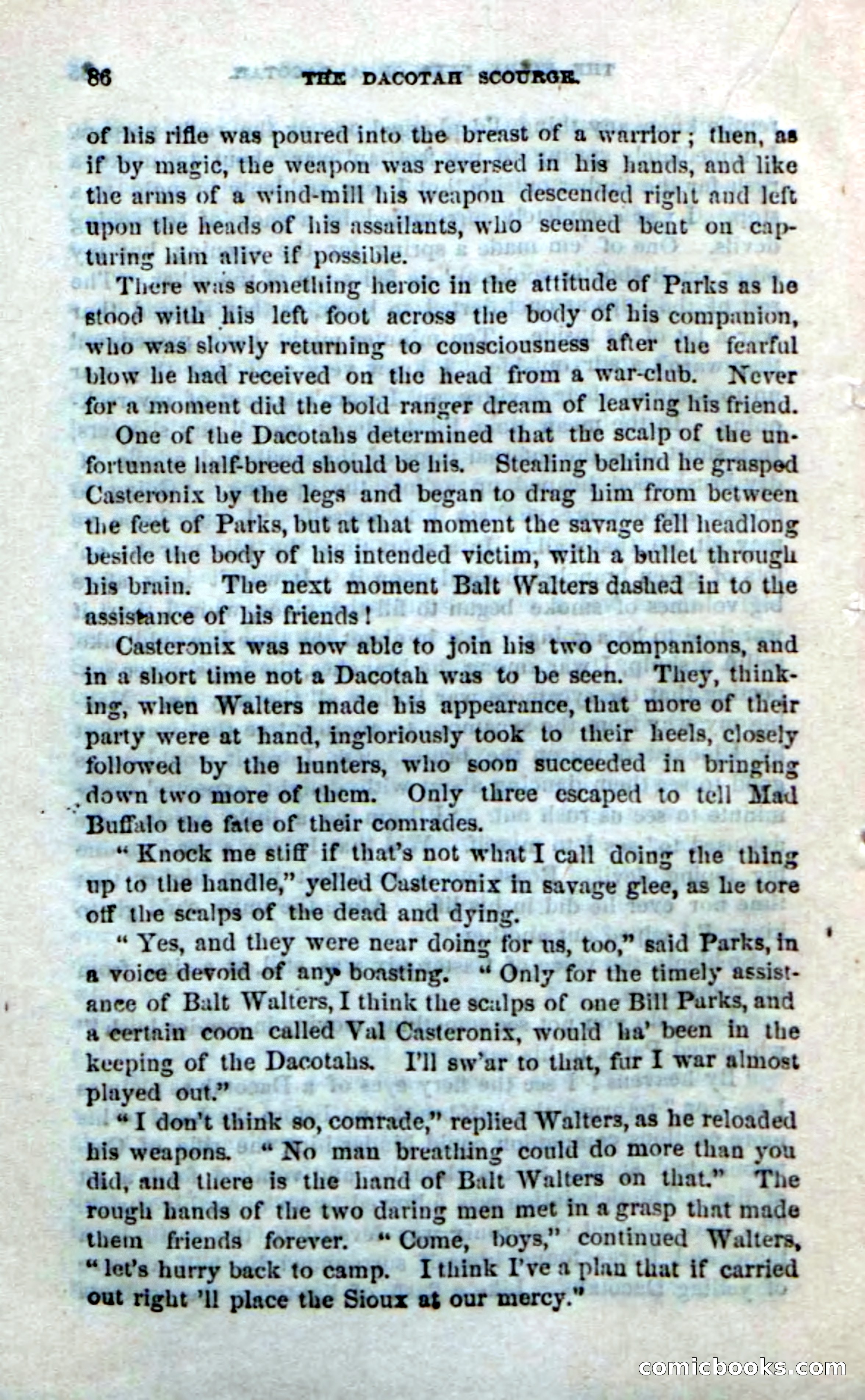 Beadle's Dime Novels No. 185: The Dacotah Scourge — page 84 of 100