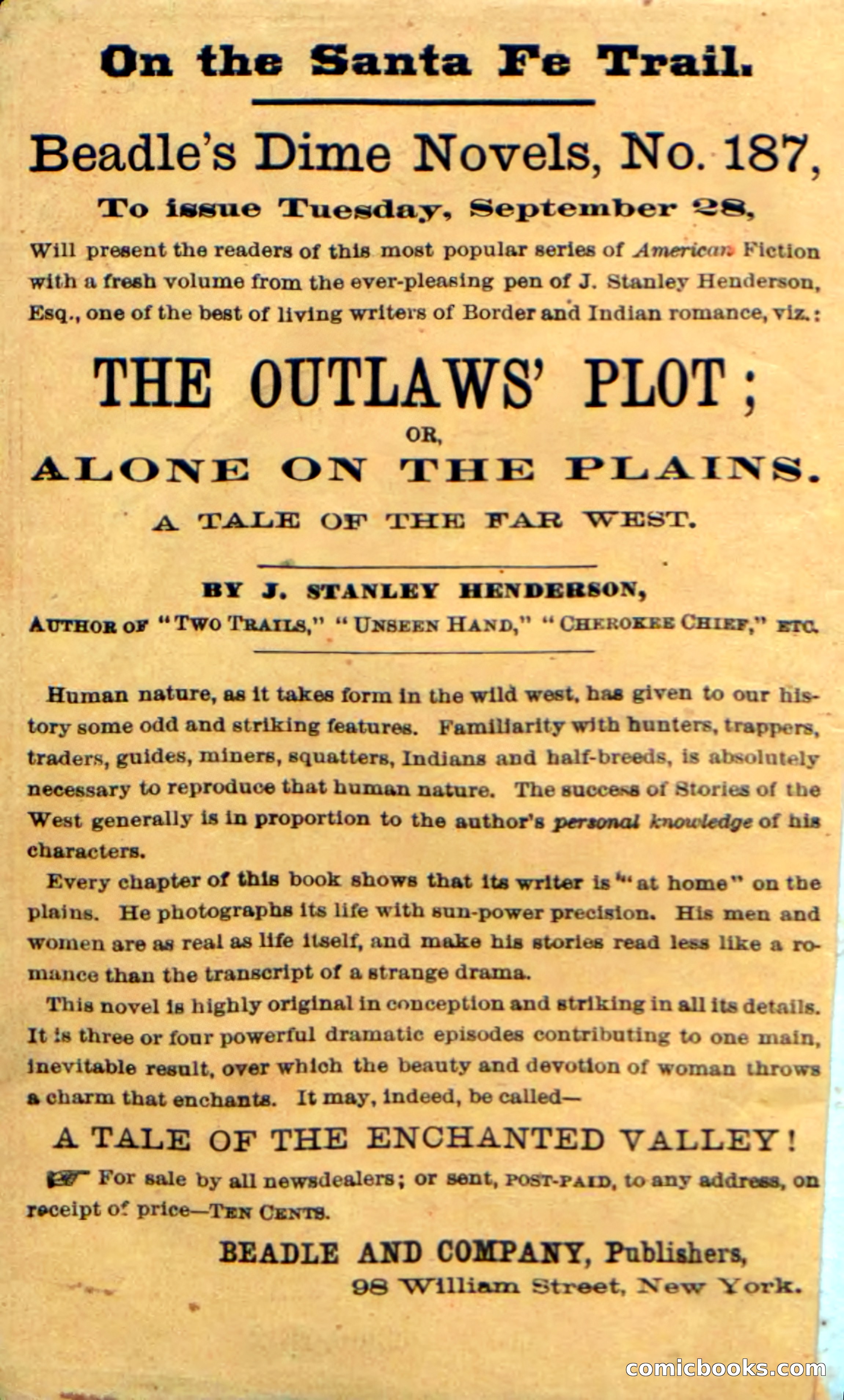 Beadle's Dime Novels No. 186: The Red Scalper — page 2 of 100