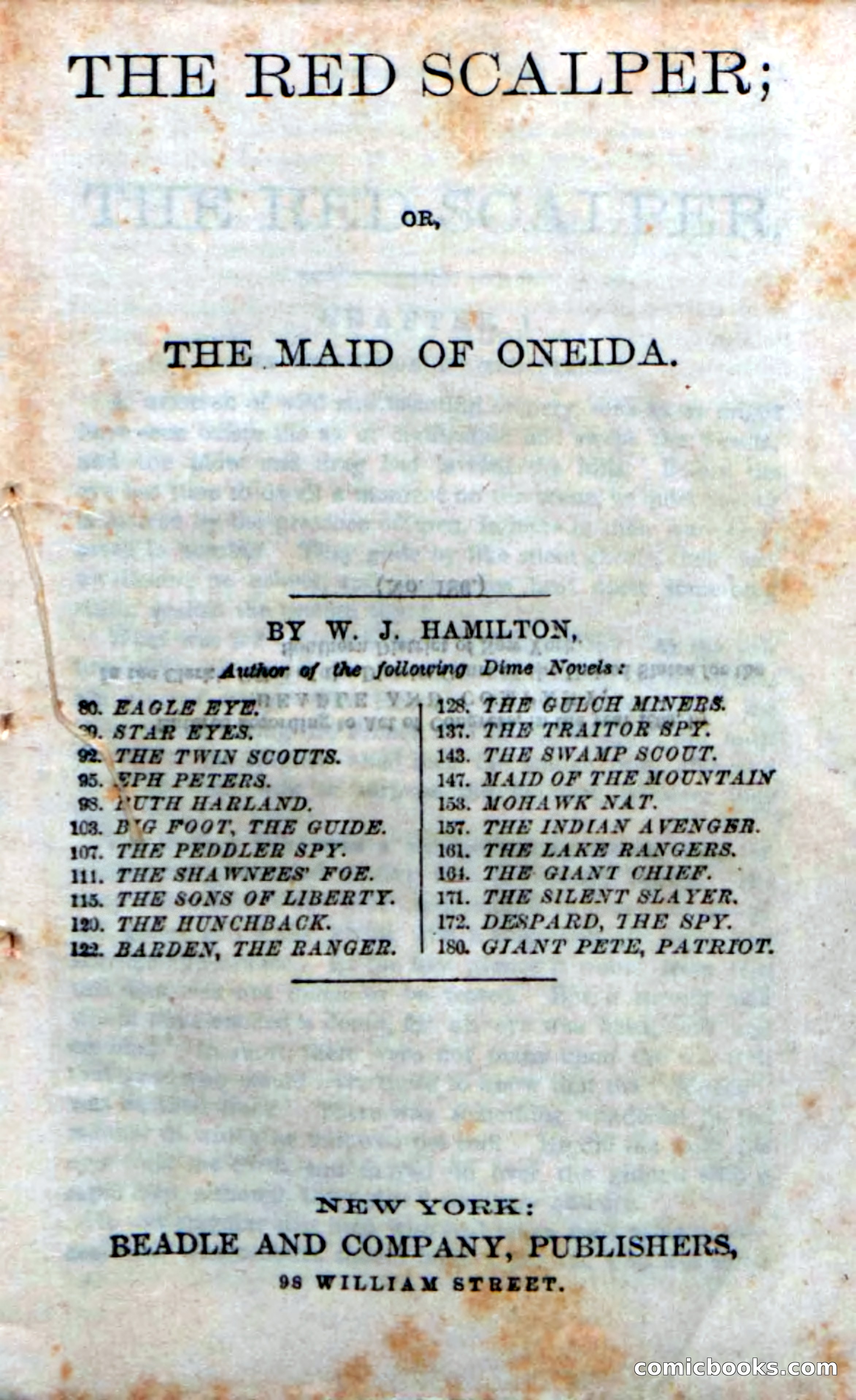 Beadle's Dime Novels No. 186: The Red Scalper — page 5 of 100