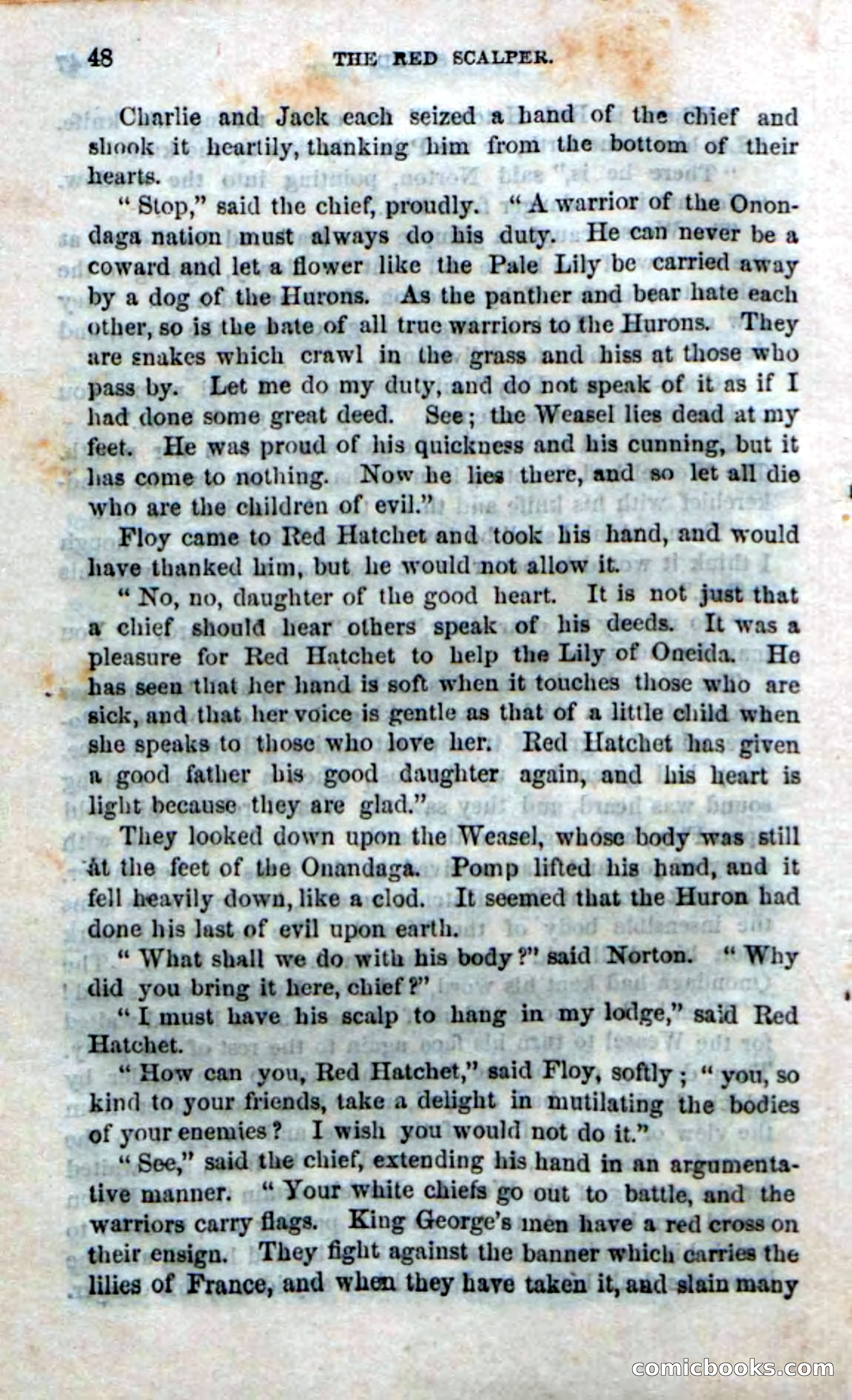 Beadle's Dime Novels No. 186: The Red Scalper — page 46 of 100