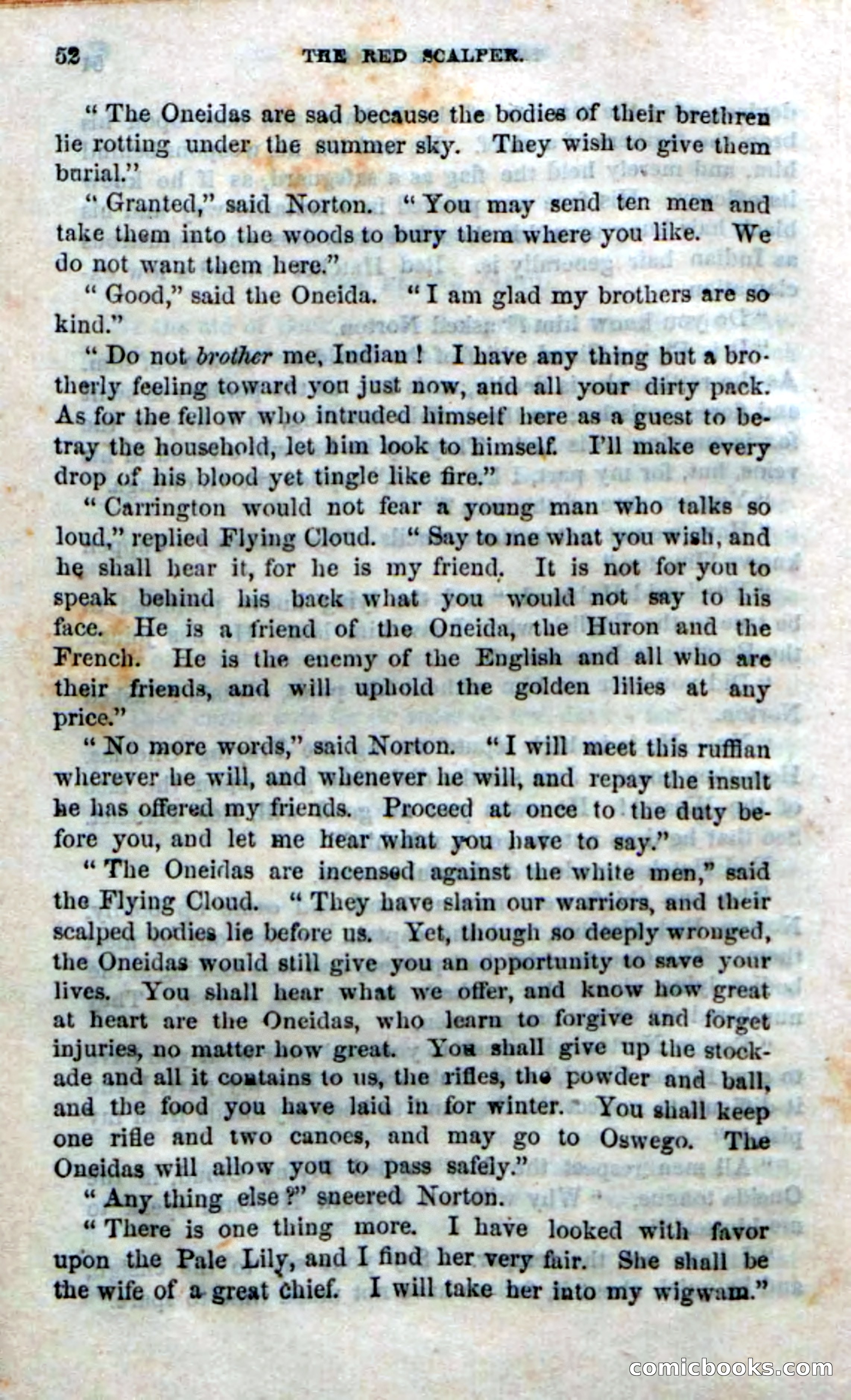 Beadle's Dime Novels No. 186: The Red Scalper — page 50 of 100