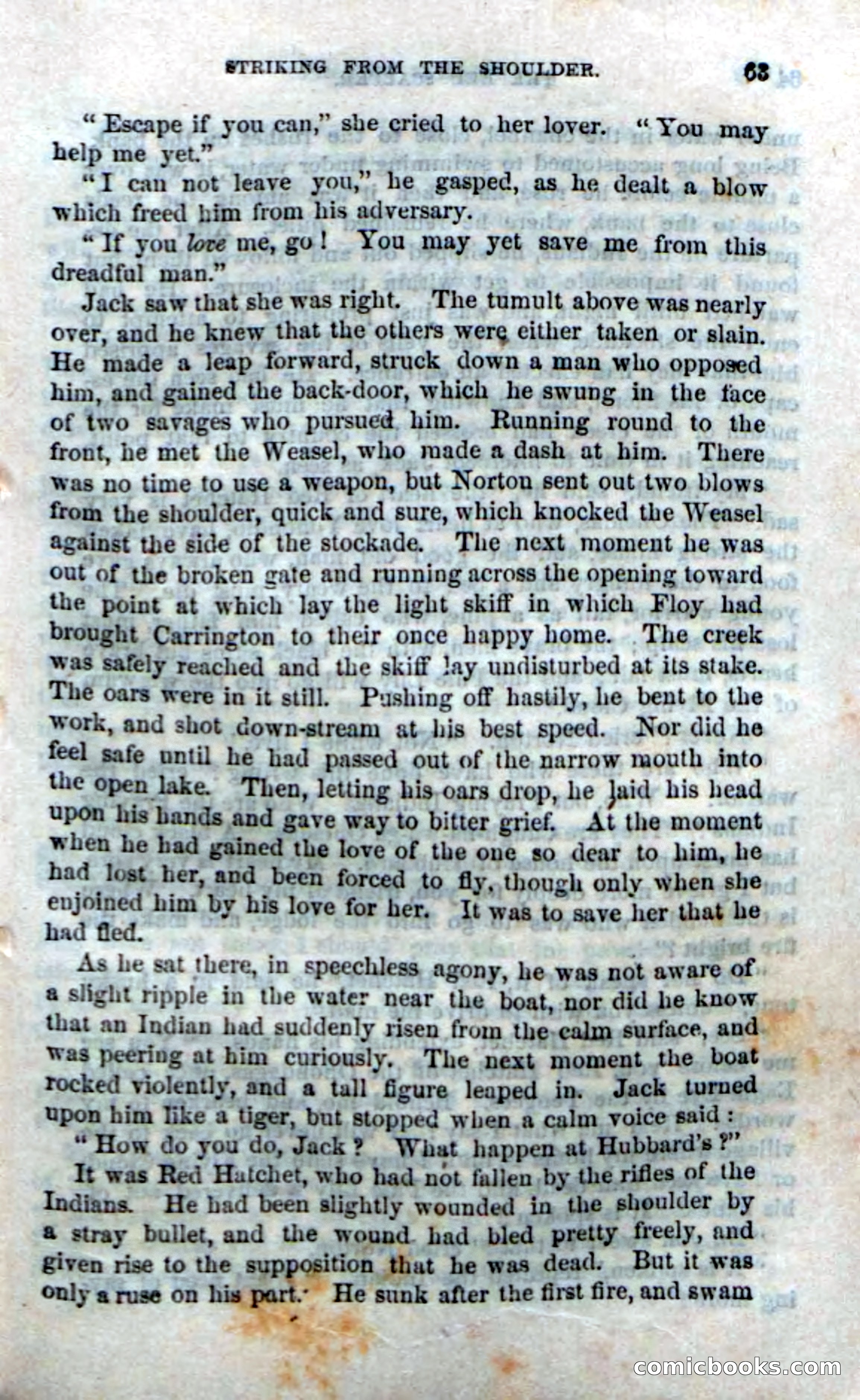 Beadle's Dime Novels No. 186: The Red Scalper — page 61 of 100