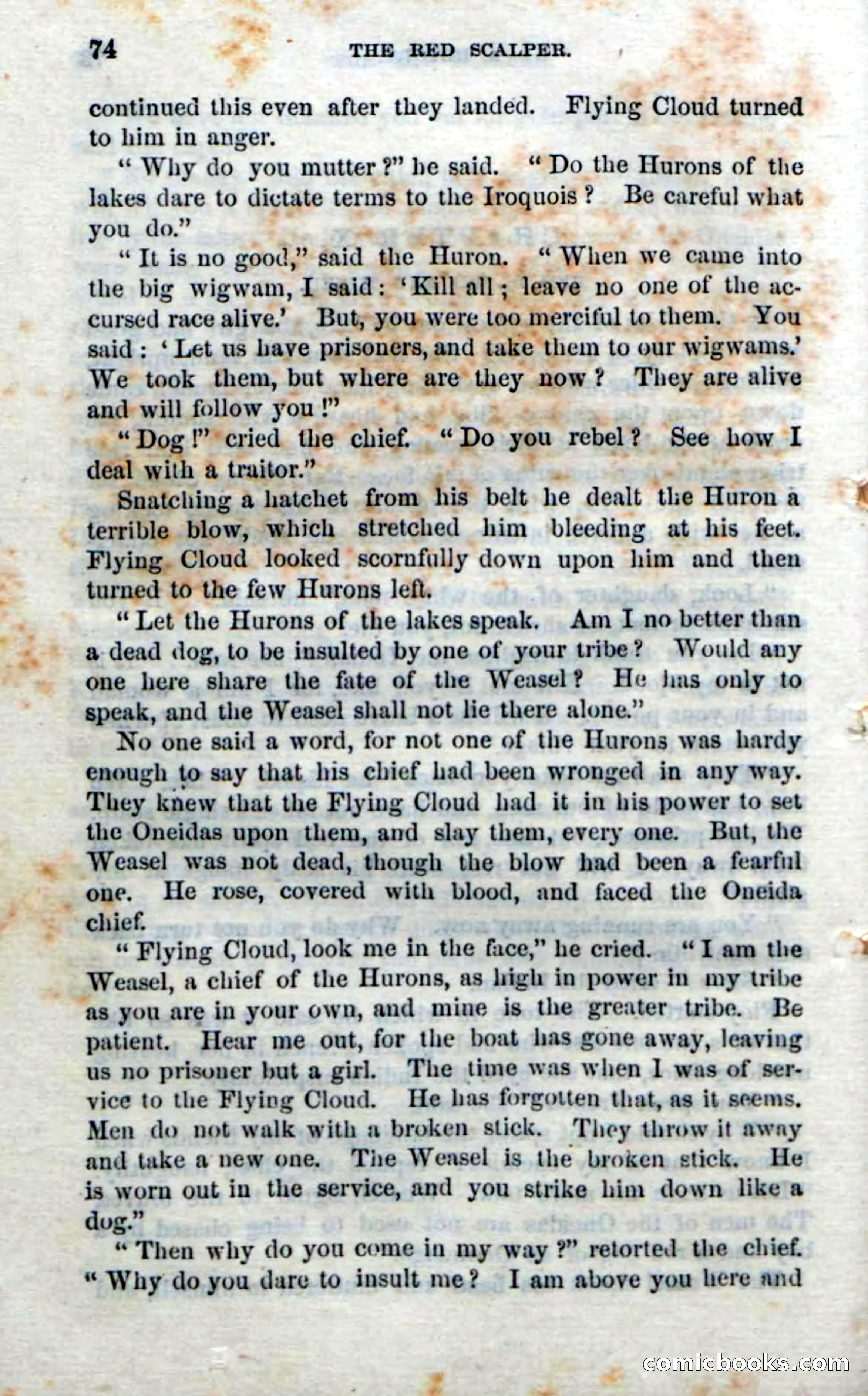 Beadle's Dime Novels No. 186: The Red Scalper — page 72 of 100