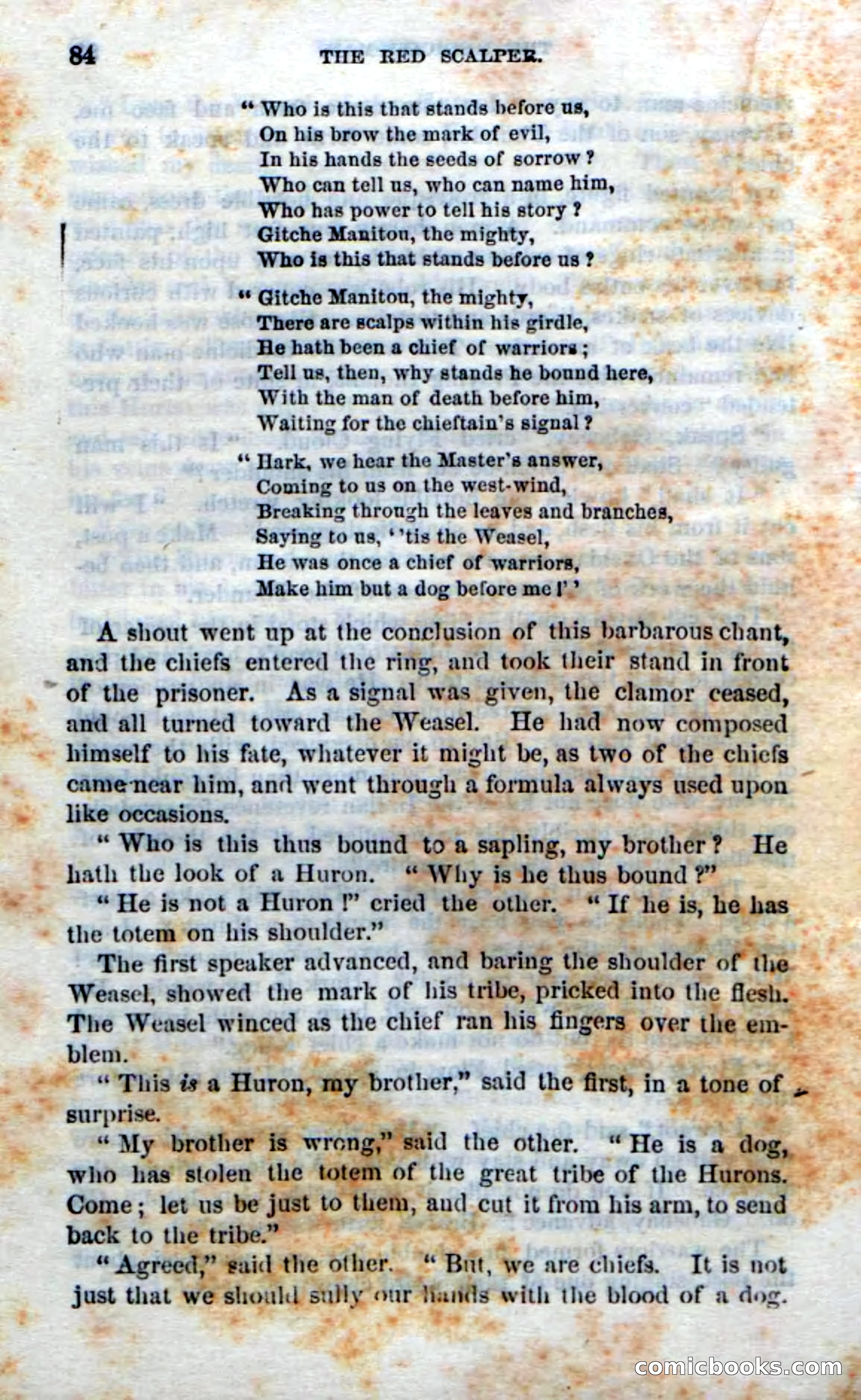 Beadle's Dime Novels No. 186: The Red Scalper — page 82 of 100