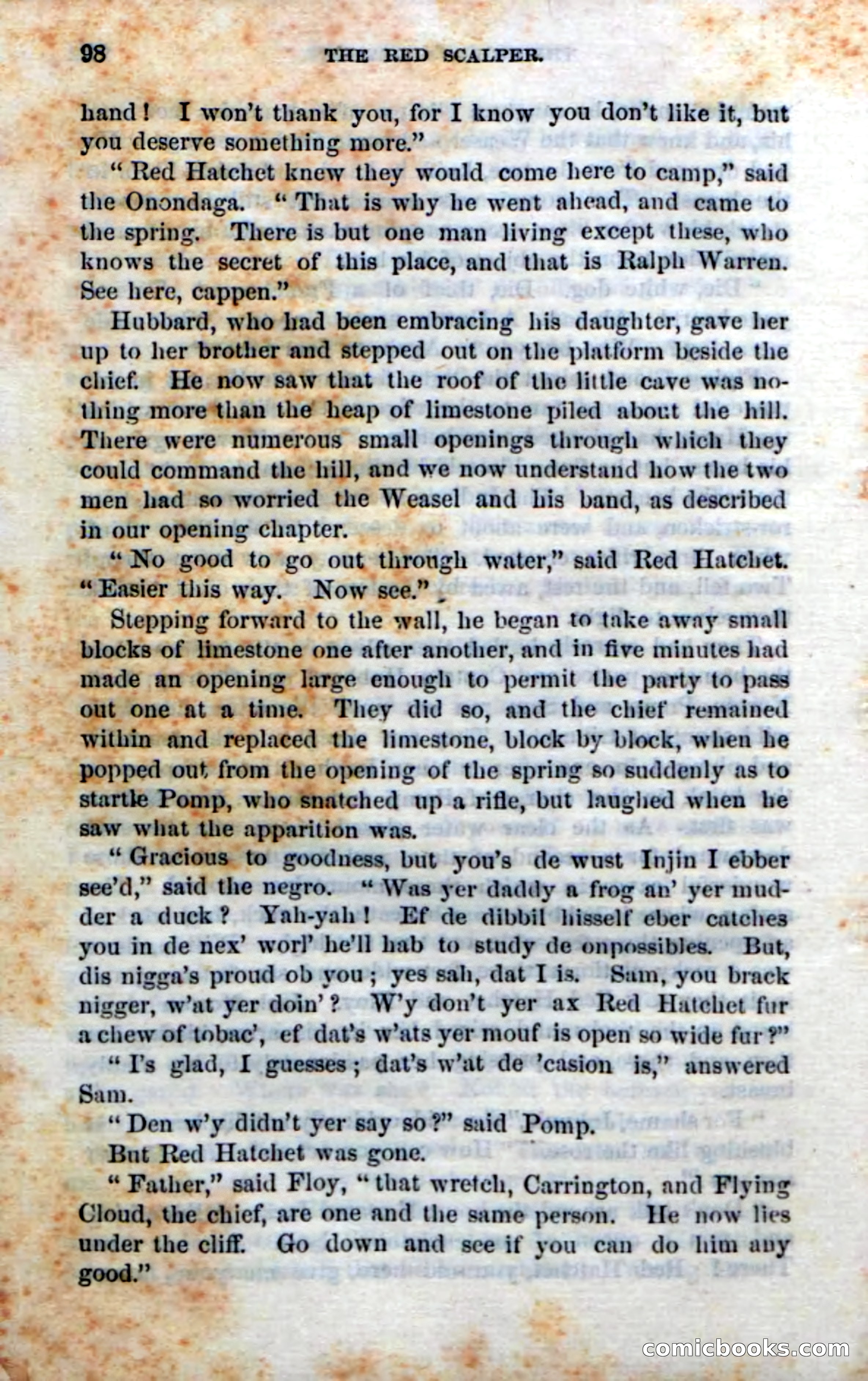 Beadle's Dime Novels No. 186: The Red Scalper — page 96 of 100