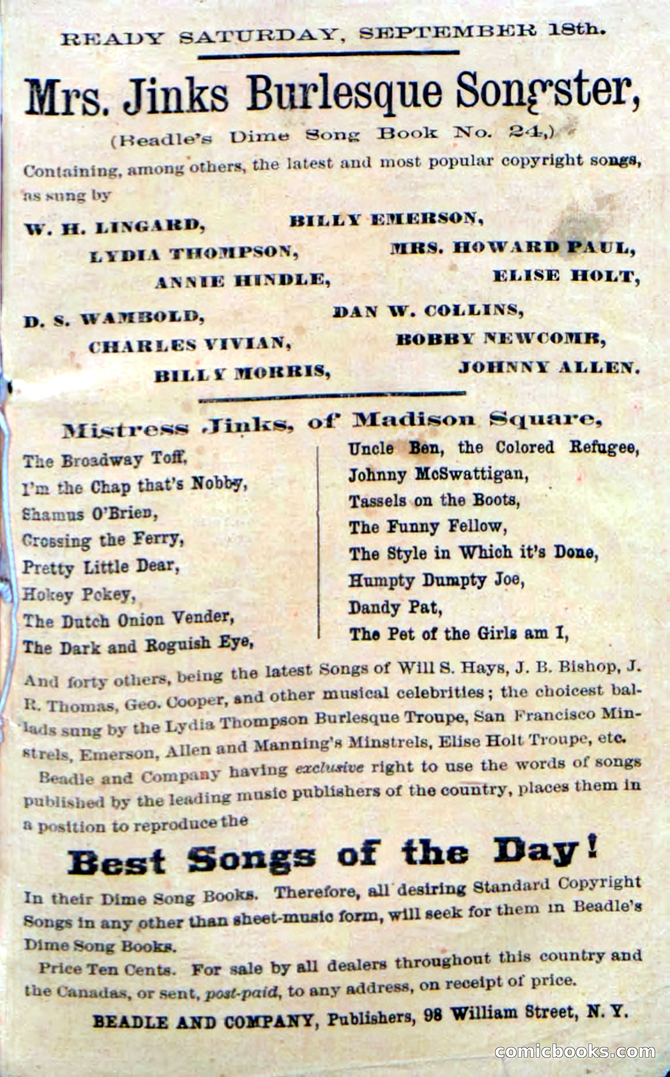 Beadle's Dime Novels No. 186: The Red Scalper — page 99 of 100