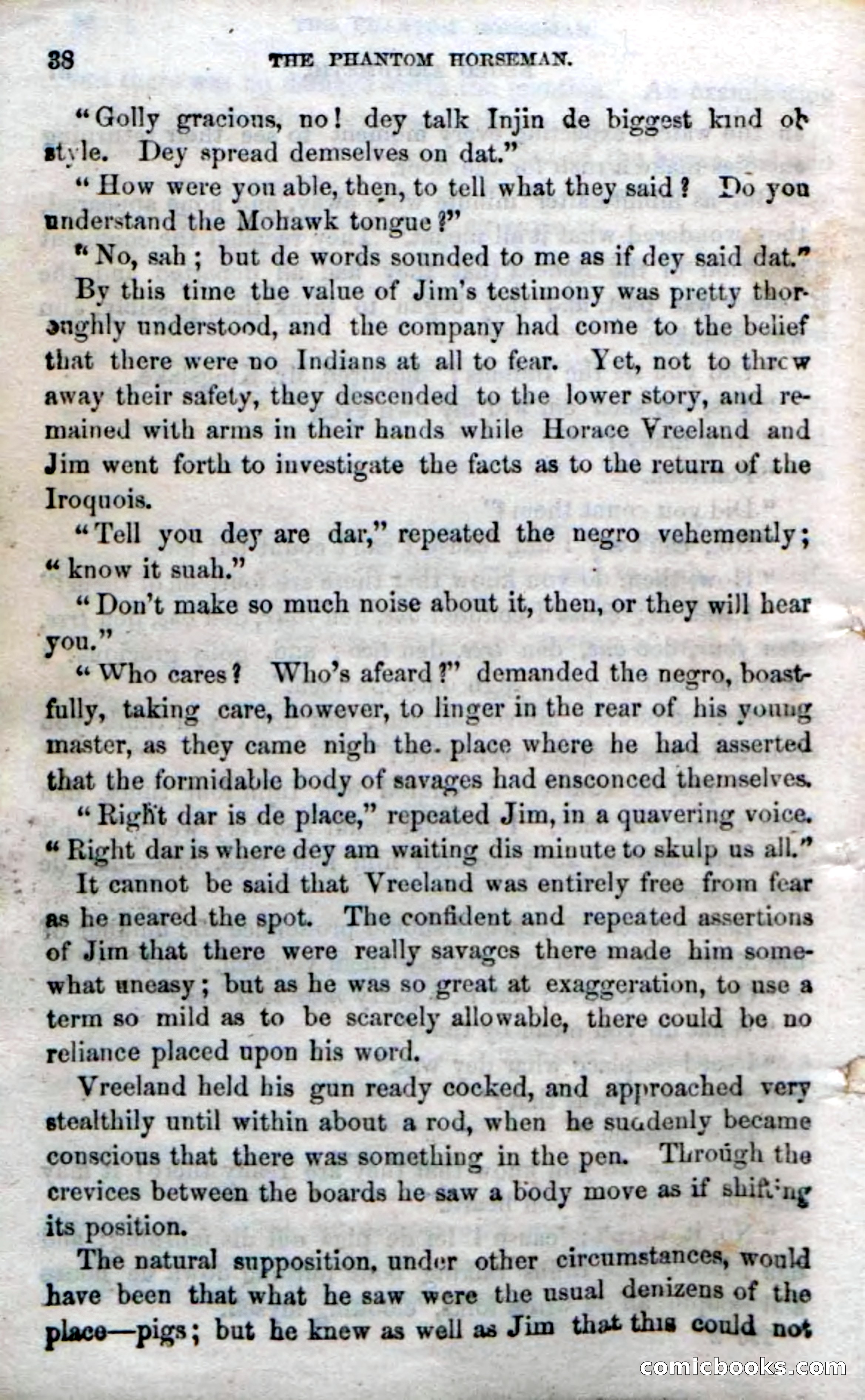 Beadle's Dime Novels No. 190: The Phantom Horseman — page 36 of 104