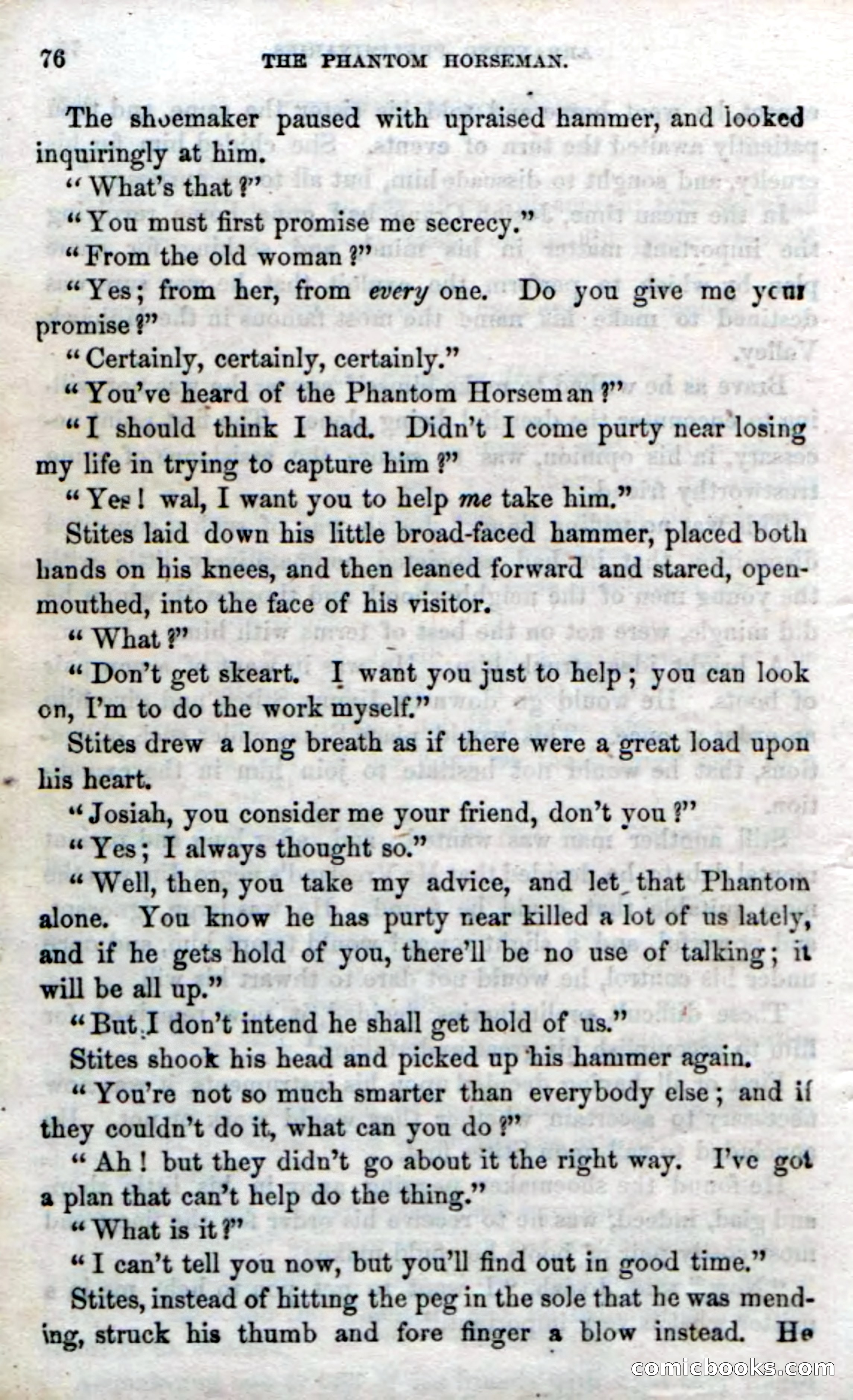 Beadle's Dime Novels No. 190: The Phantom Horseman — page 74 of 104