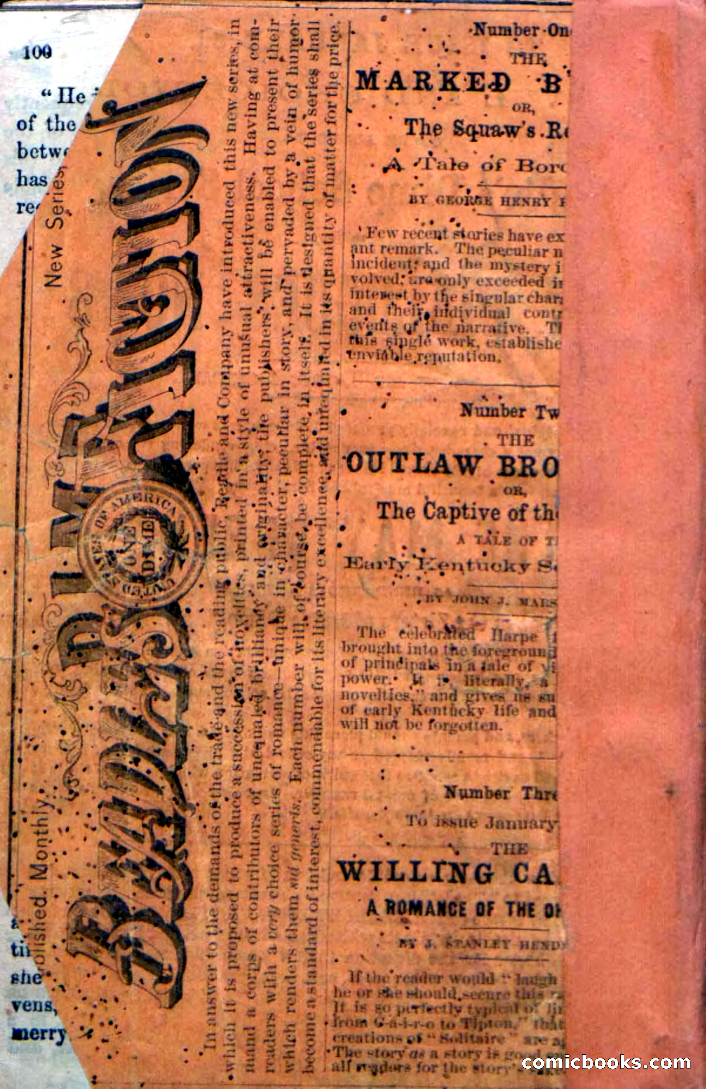 Beadle's Dime Novels No. 190: The Phantom Horseman — page 102 of 104