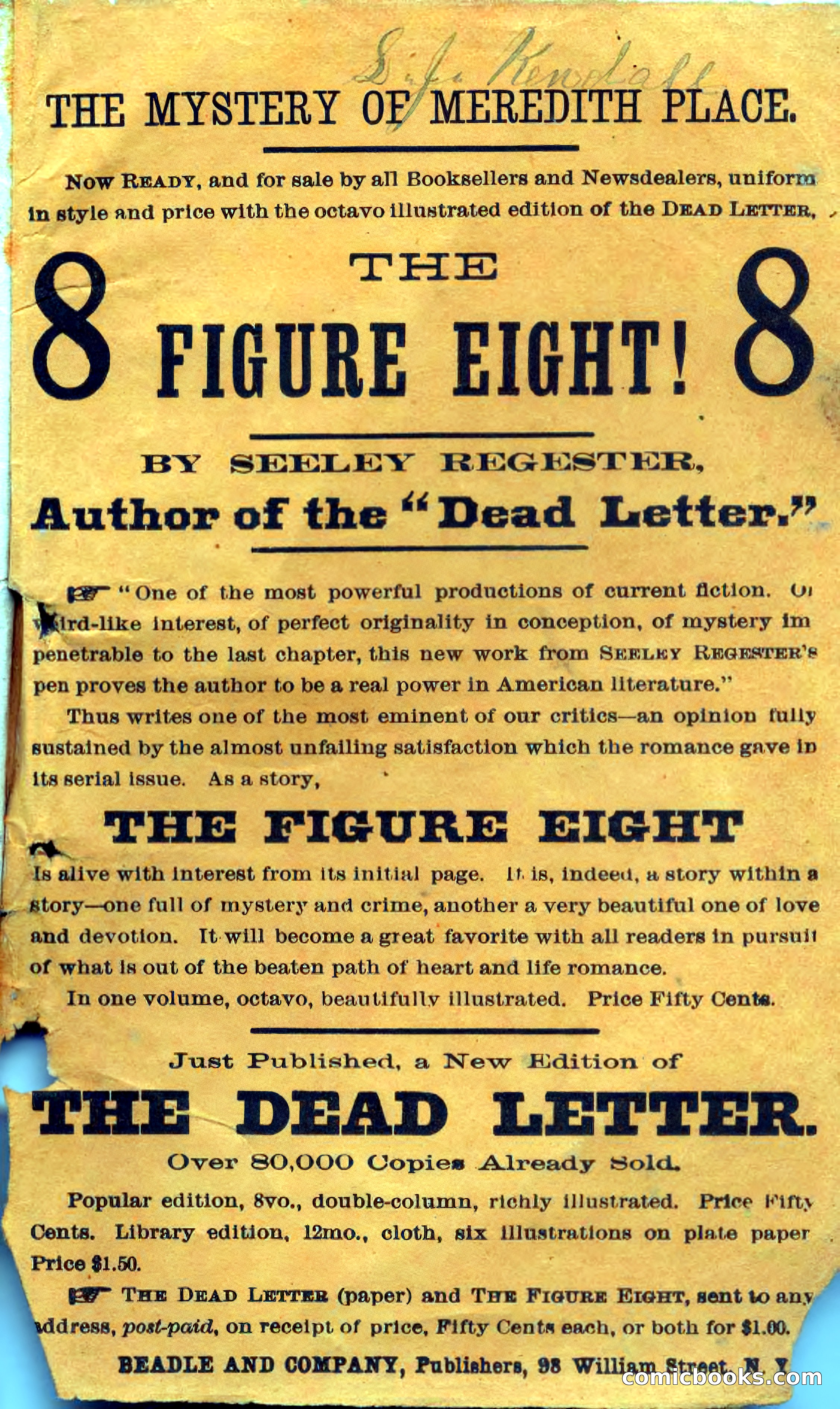 Beadle's Dime Novels No. 190: The Phantom Horseman — page 103 of 104