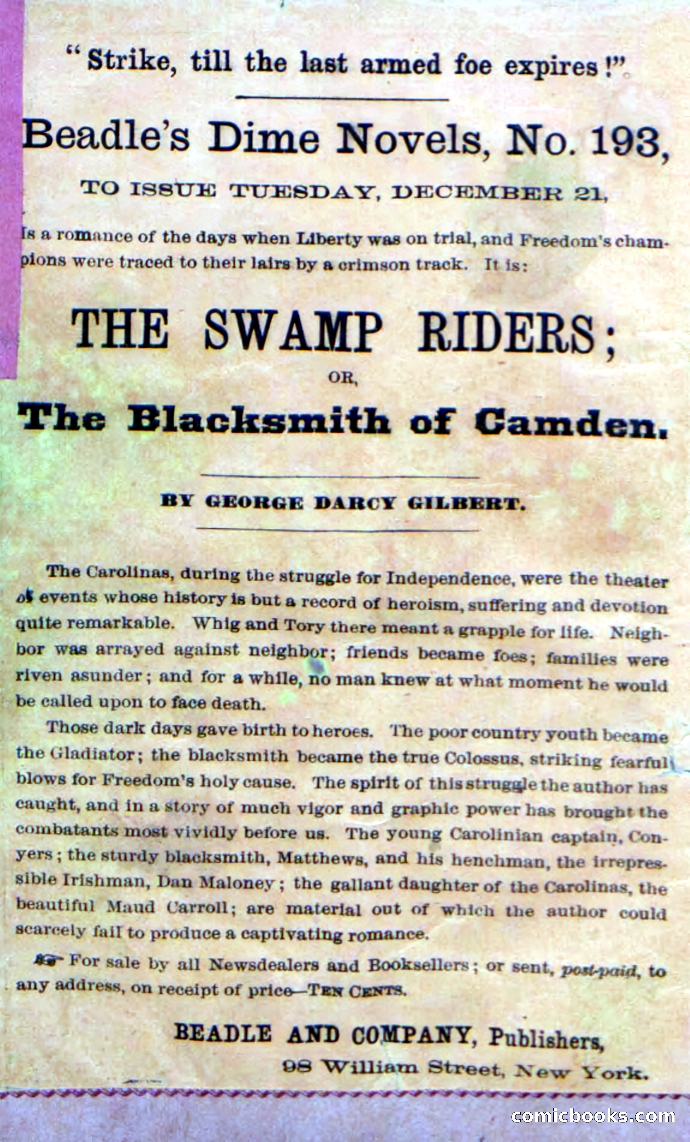 Beadle's Dime Novels No. 192: The Specter Skipper — page 2 of 96