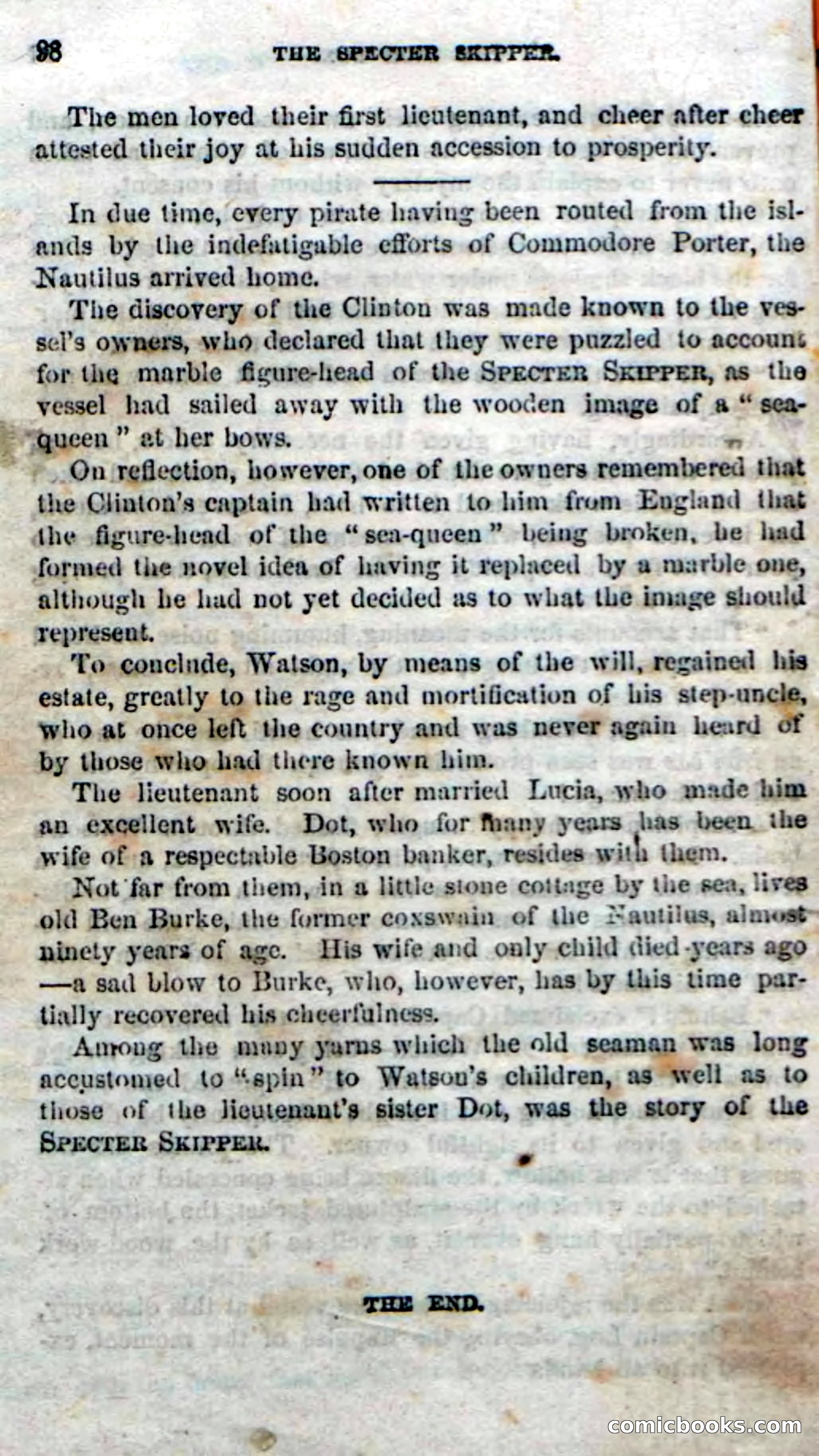 Beadle's Dime Novels No. 192: The Specter Skipper — page 94 of 96