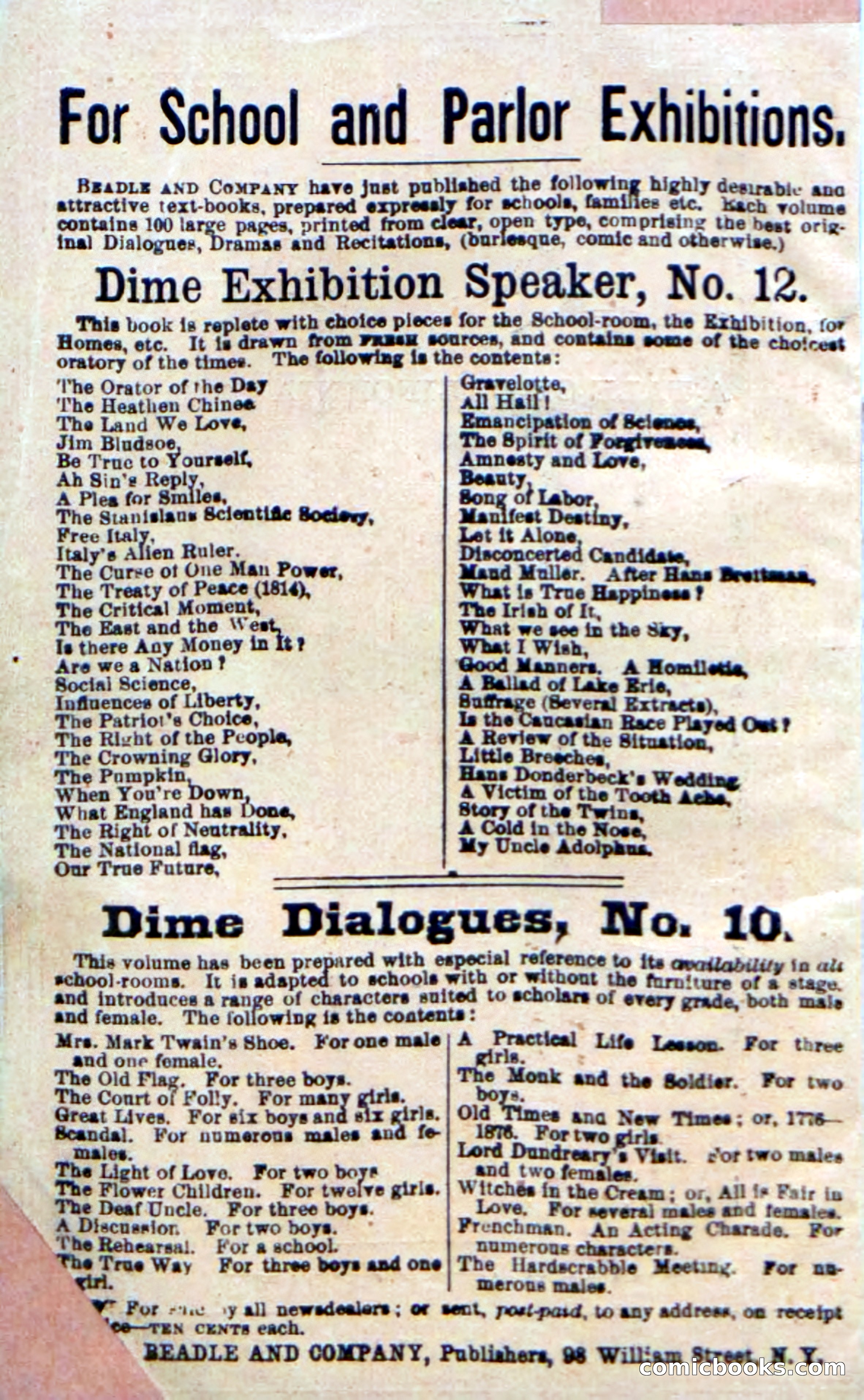 Beadle's Dime Novels No. 21 — page 2 of 128