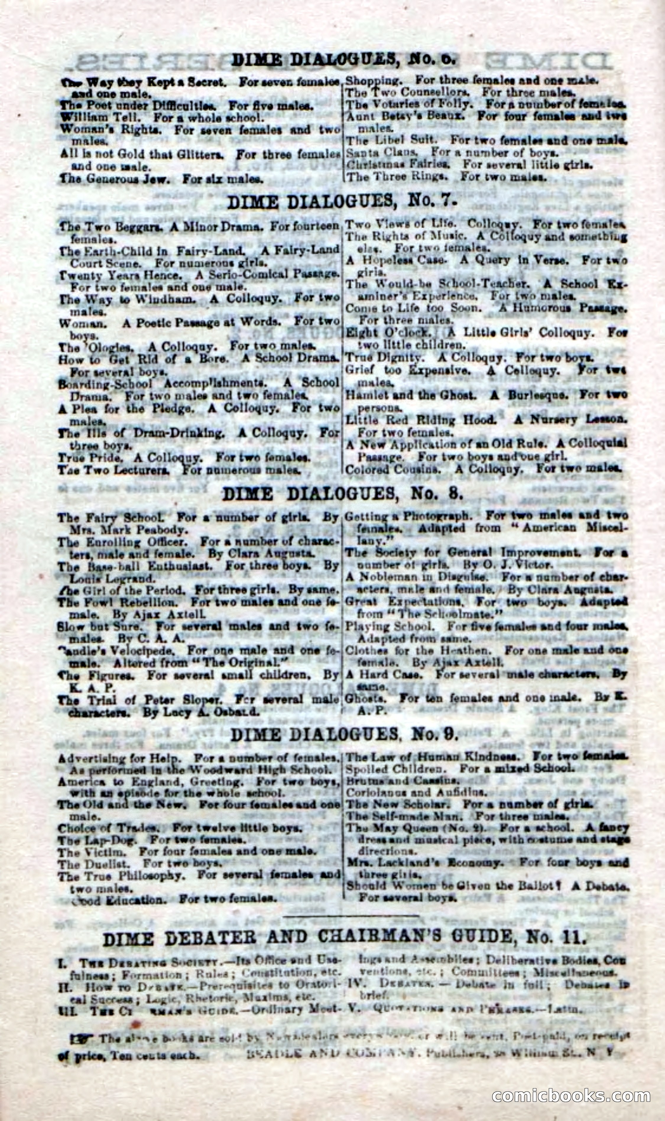 Beadle's Dime Novels No. 21 — page 122 of 128
