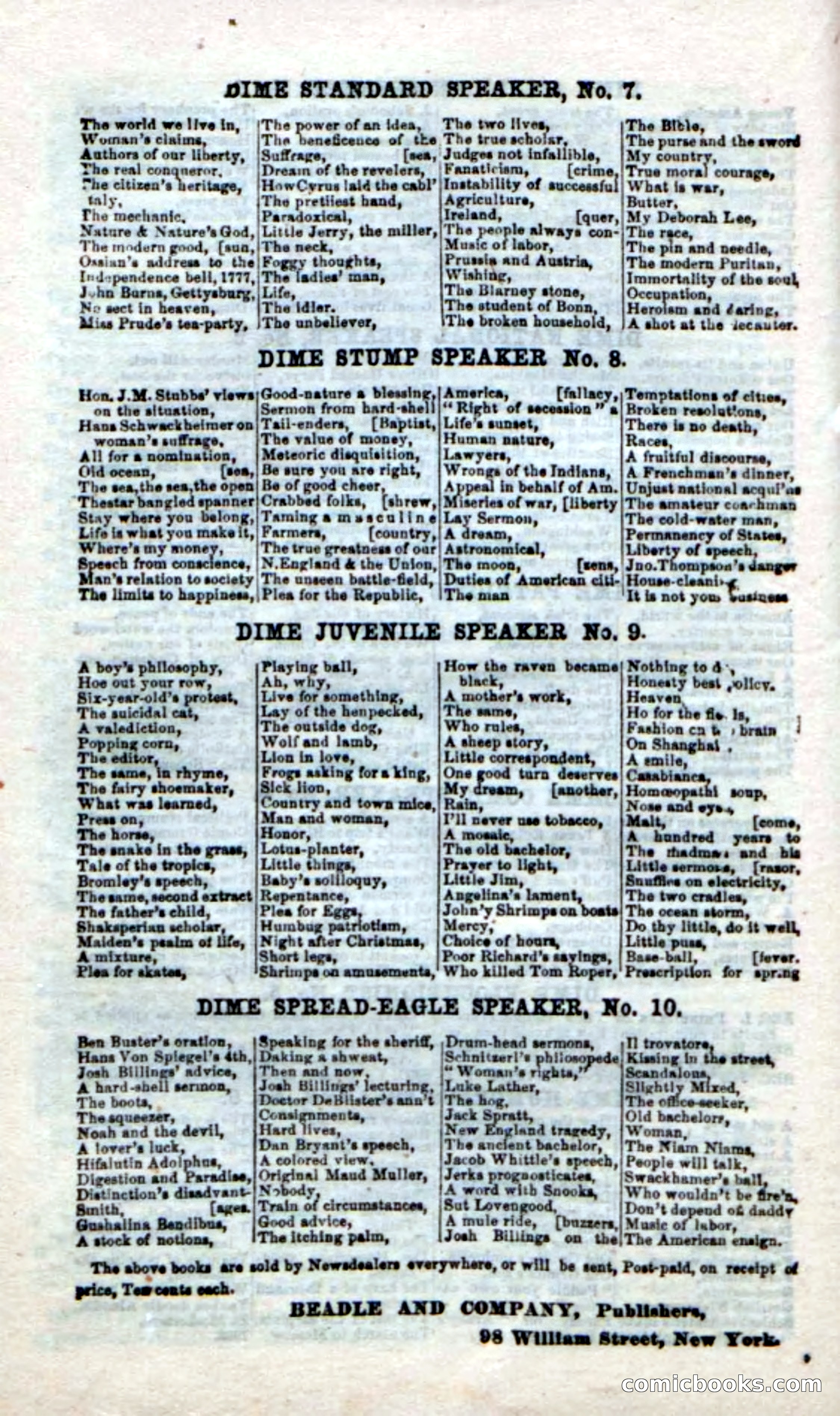 Beadle's Dime Novels No. 21 — page 124 of 128