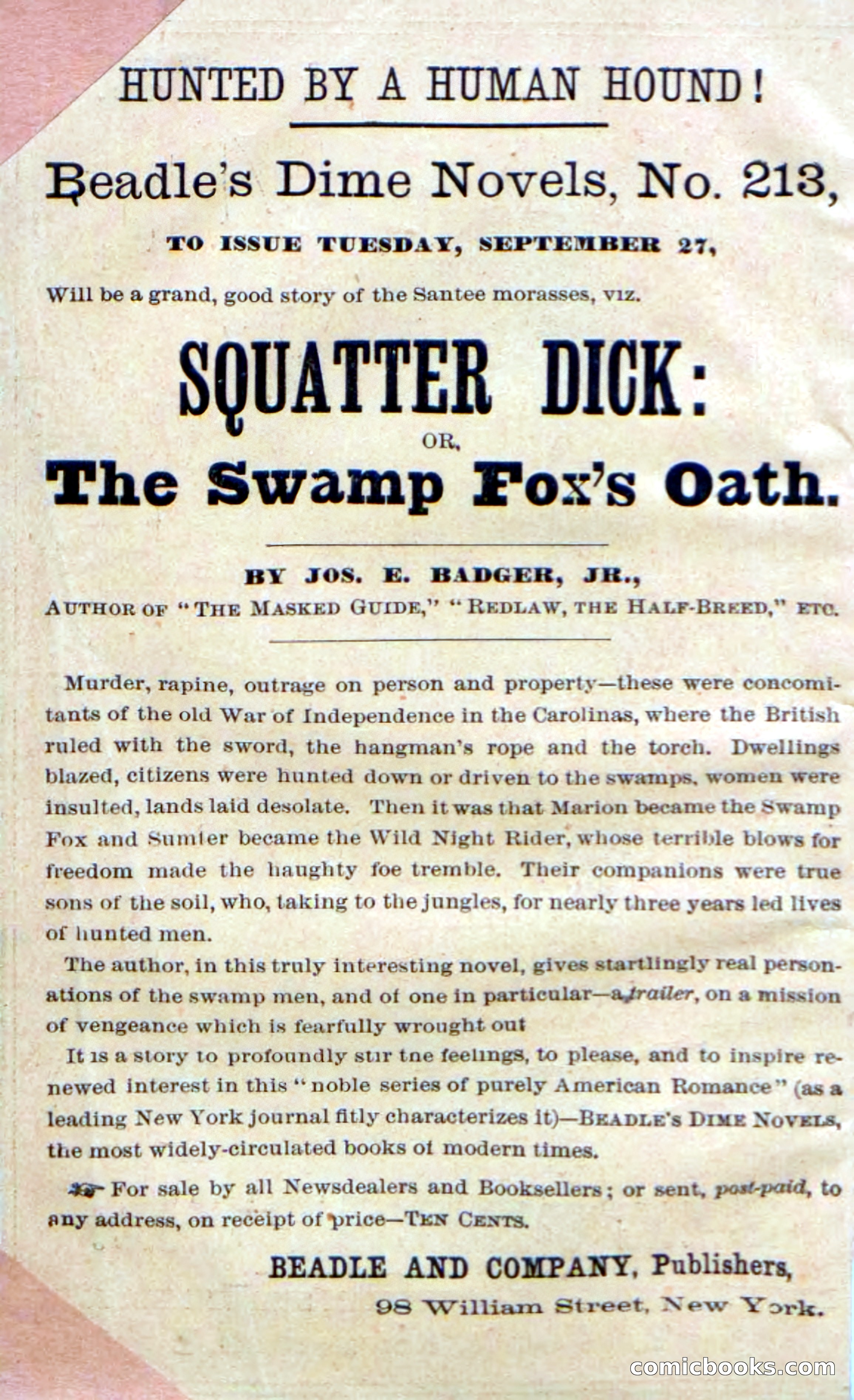 Beadle's Dime Novels No. 212: Silverspur — page 2 of 100