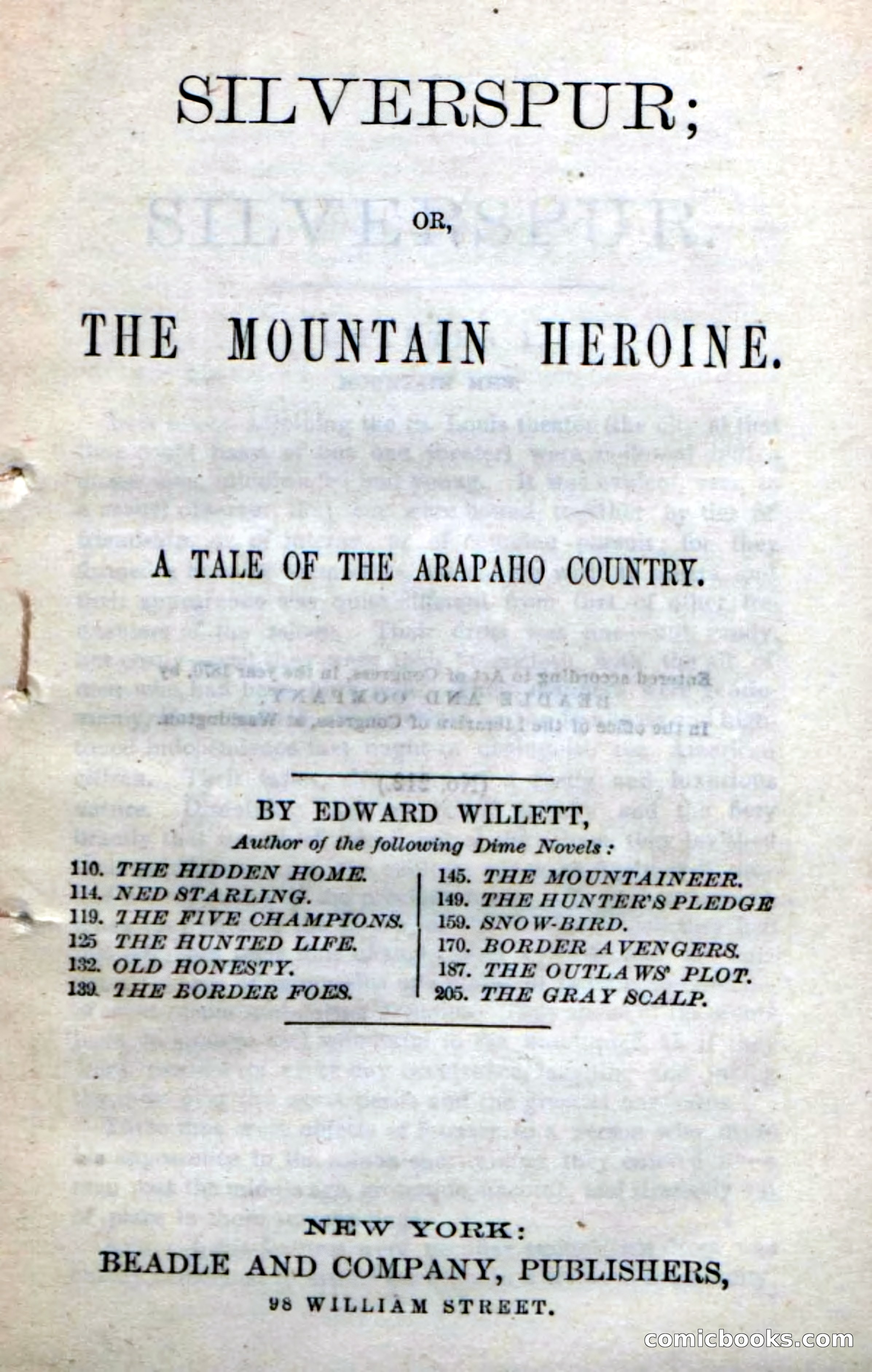 Beadle's Dime Novels No. 212: Silverspur — page 5 of 100
