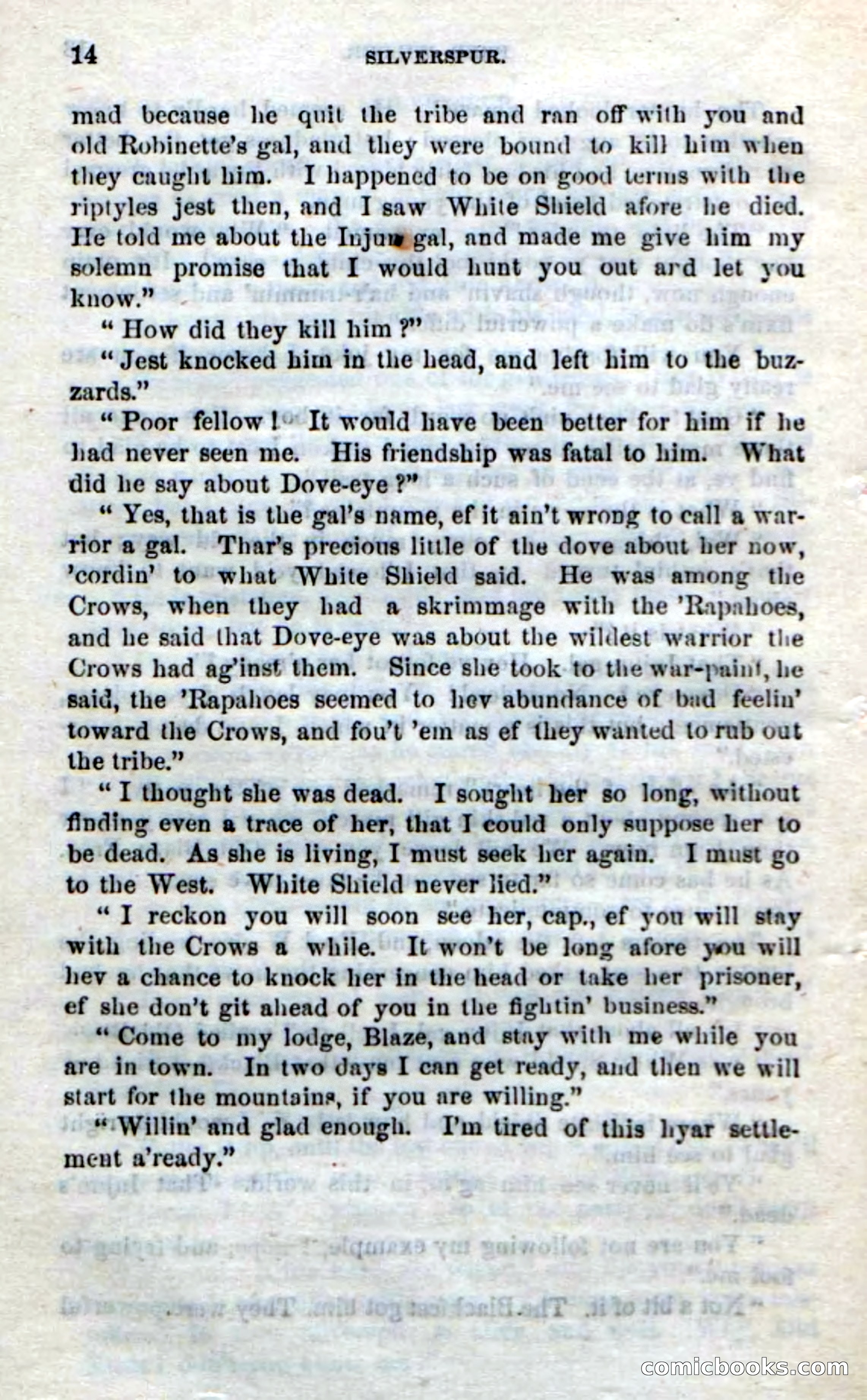 Beadle's Dime Novels No. 212: Silverspur — page 12 of 100