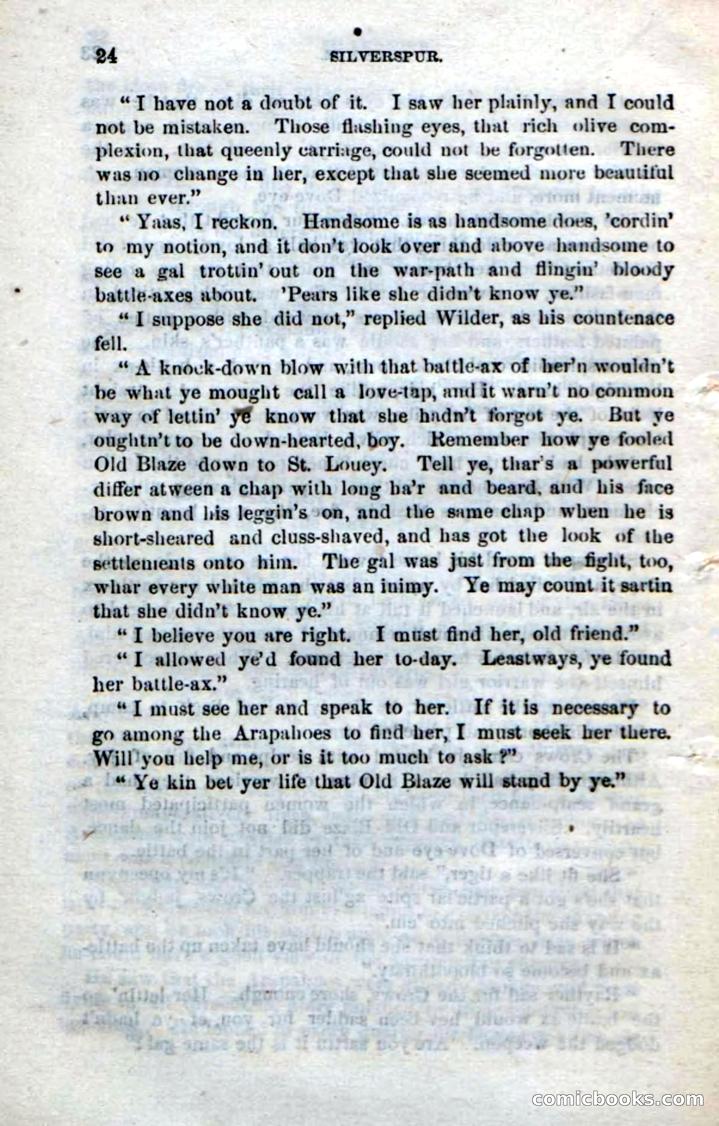 Beadle's Dime Novels No. 212: Silverspur — page 22 of 100