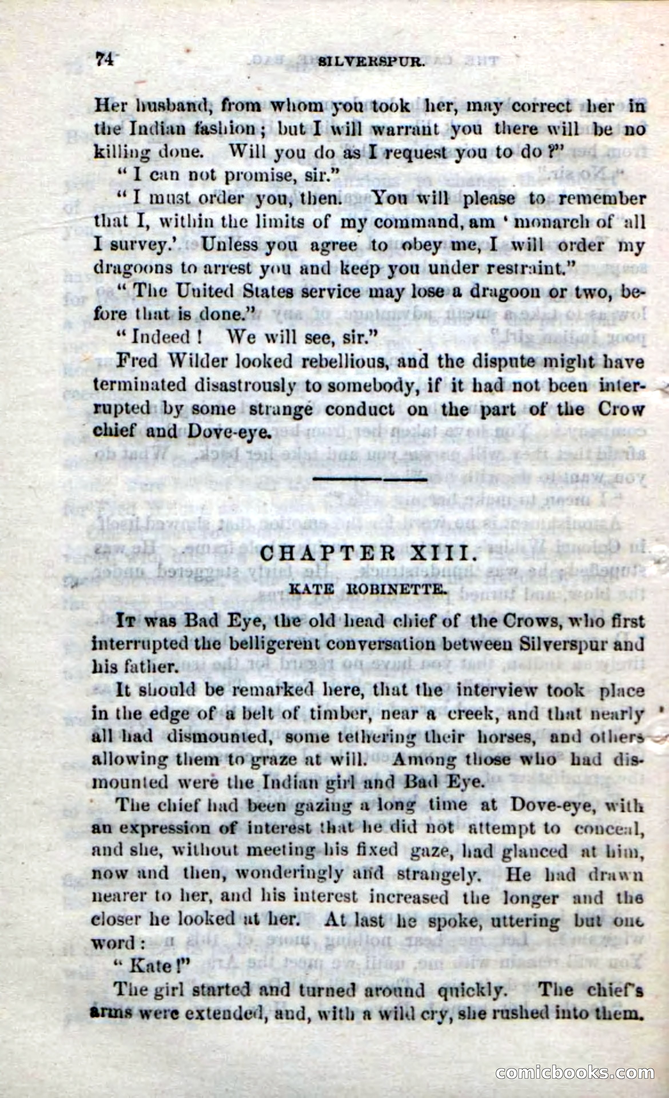 Beadle's Dime Novels No. 212: Silverspur — page 72 of 100