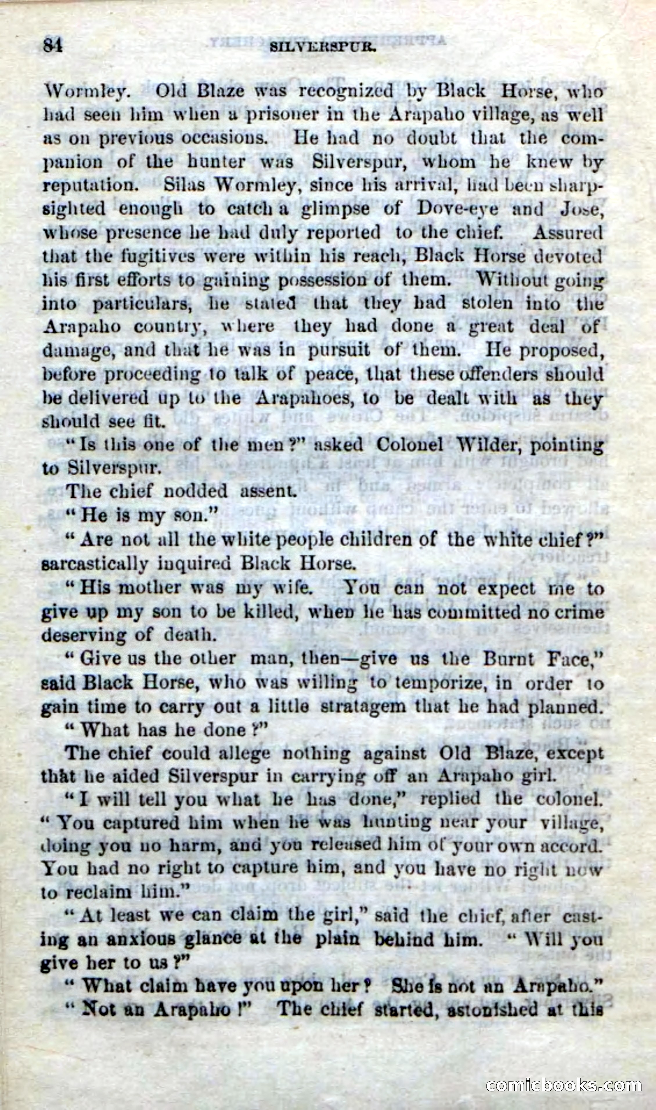 Beadle's Dime Novels No. 212: Silverspur — page 82 of 100