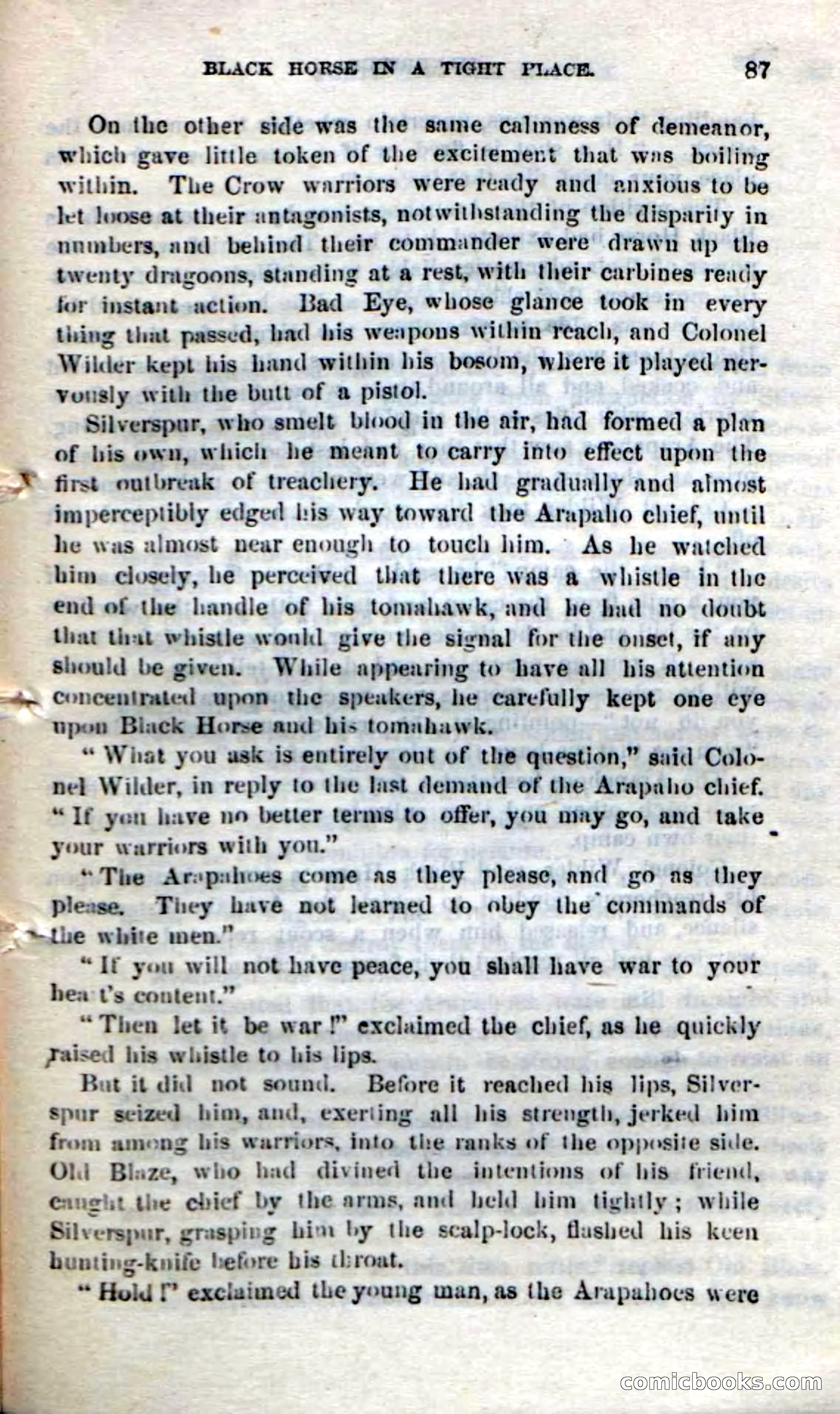 Beadle's Dime Novels No. 212: Silverspur — page 85 of 100