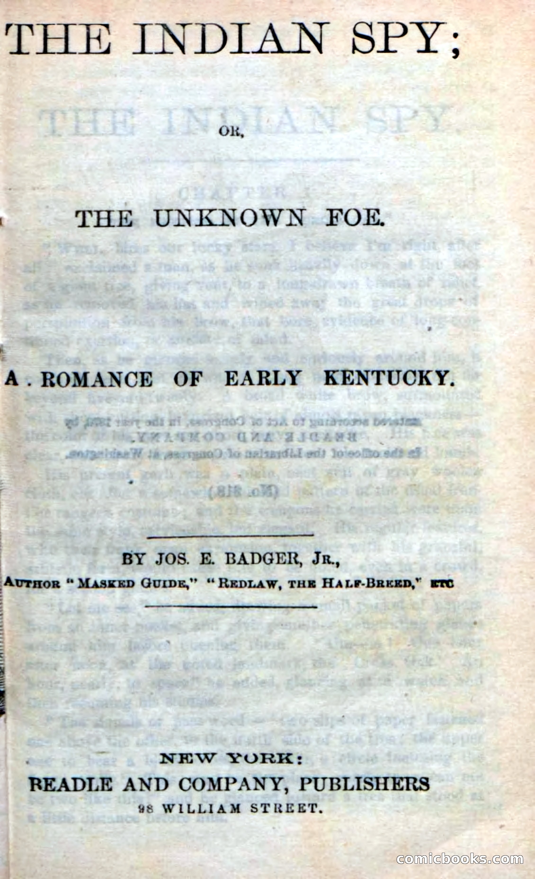 Beadle's Dime Novels No. 218: The Indian Spy — page 5 of 100
