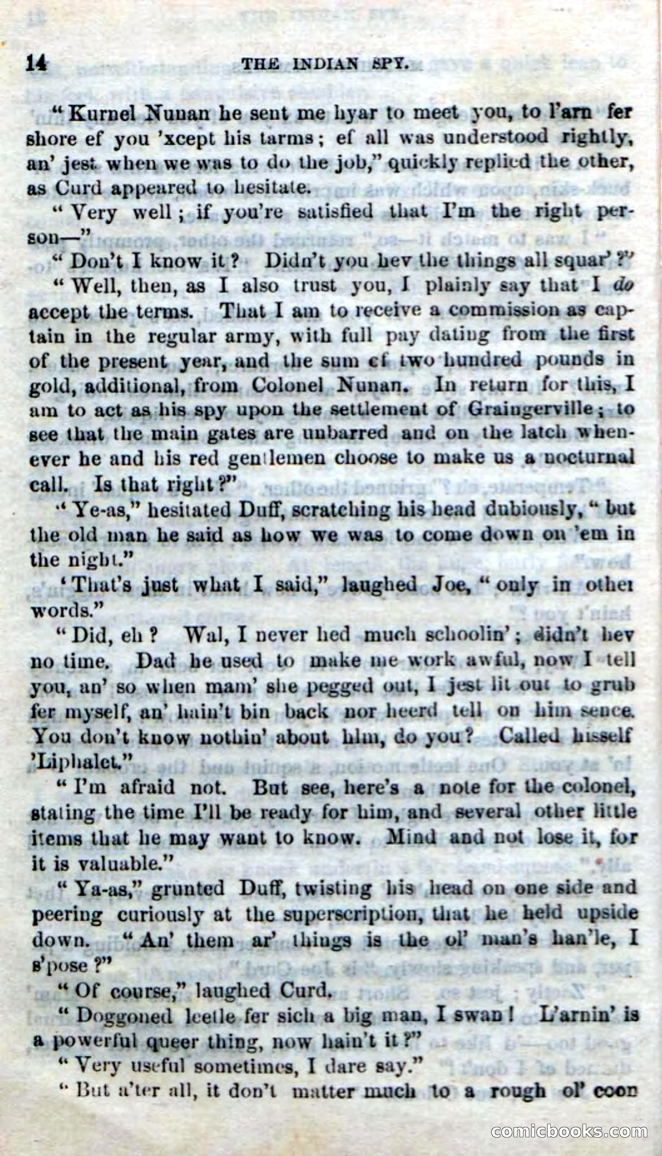 Beadle's Dime Novels No. 218: The Indian Spy — page 12 of 100