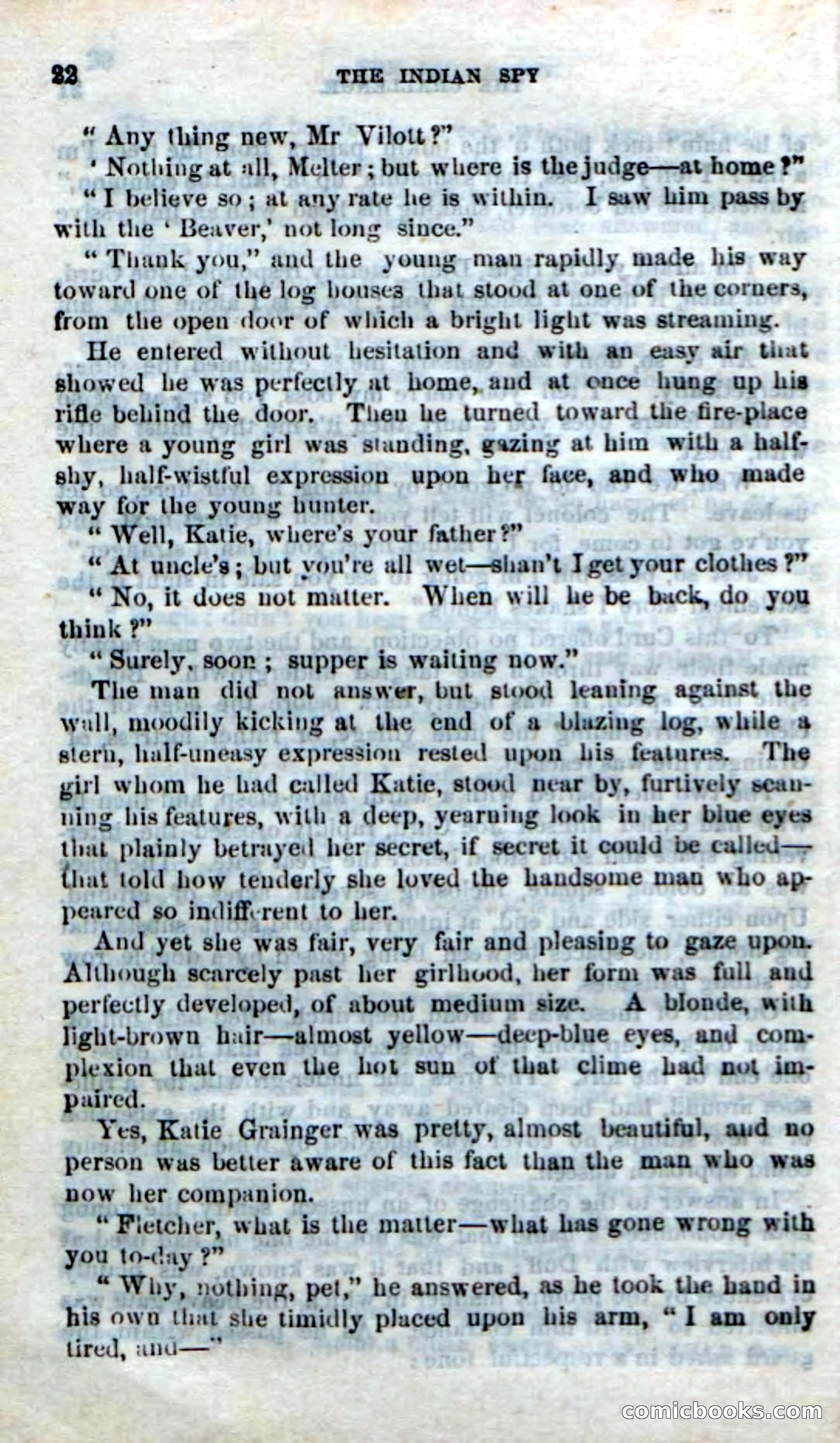Beadle's Dime Novels No. 218: The Indian Spy — page 20 of 100