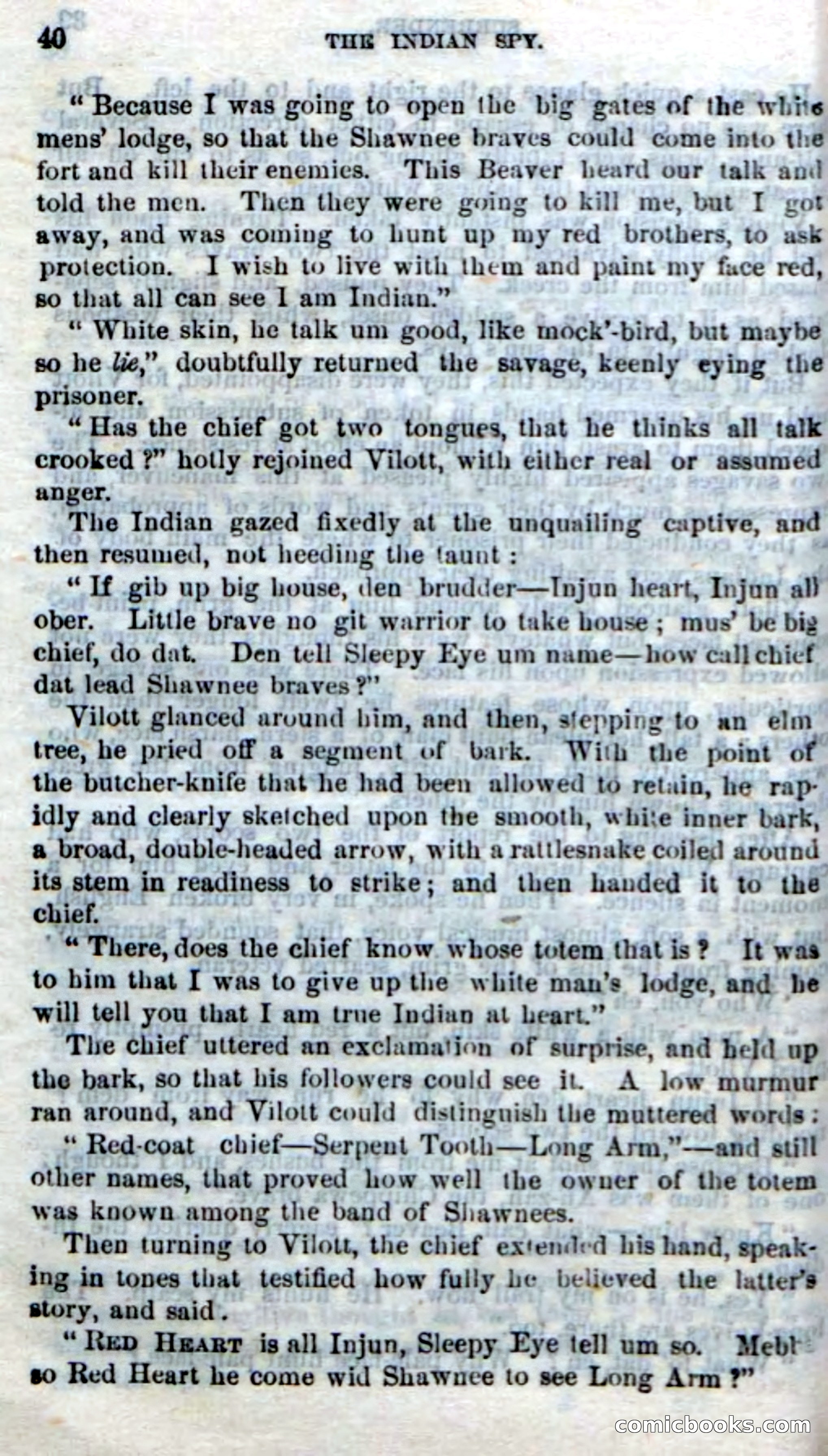 Beadle's Dime Novels No. 218: The Indian Spy — page 38 of 100