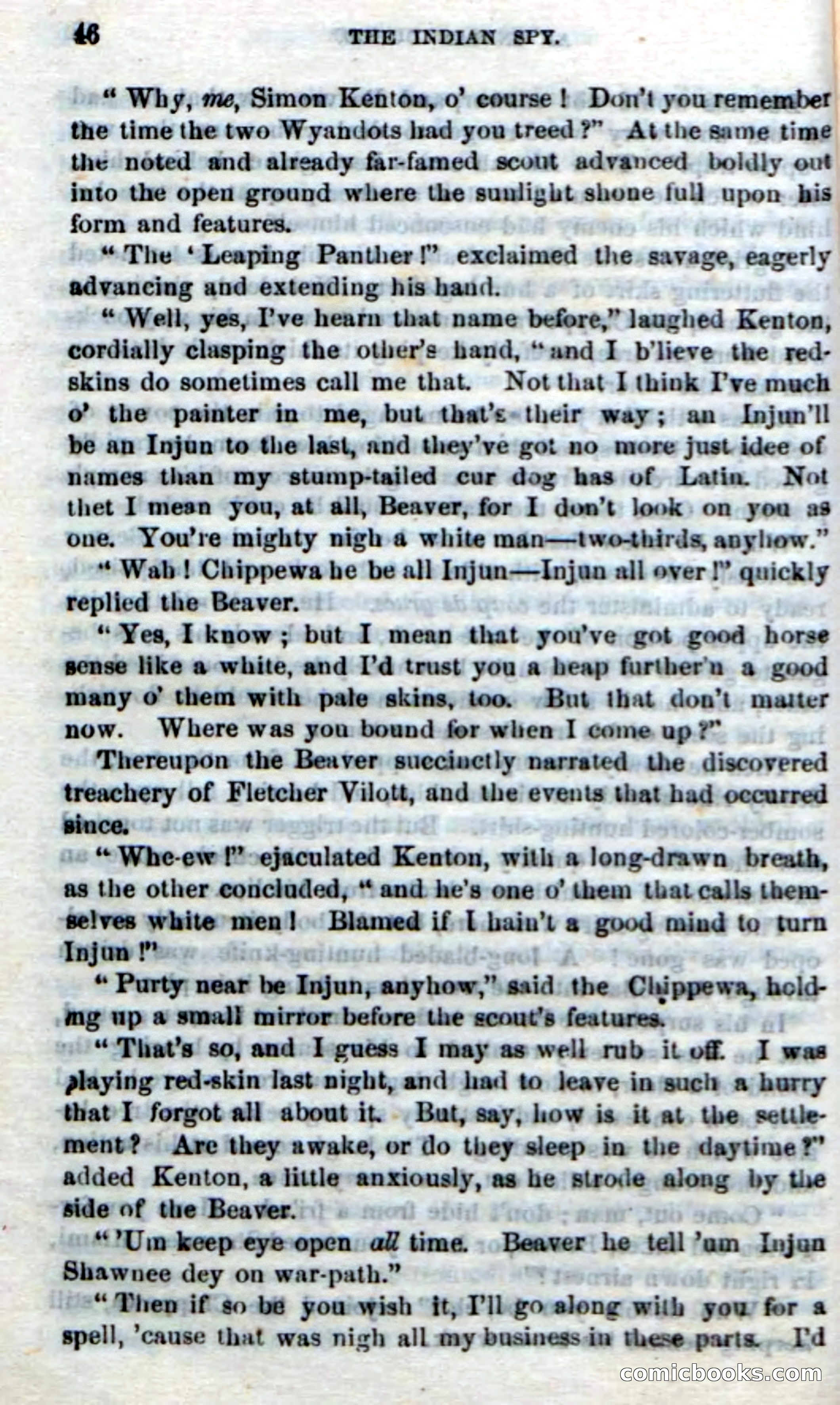 Beadle's Dime Novels No. 218: The Indian Spy — page 44 of 100