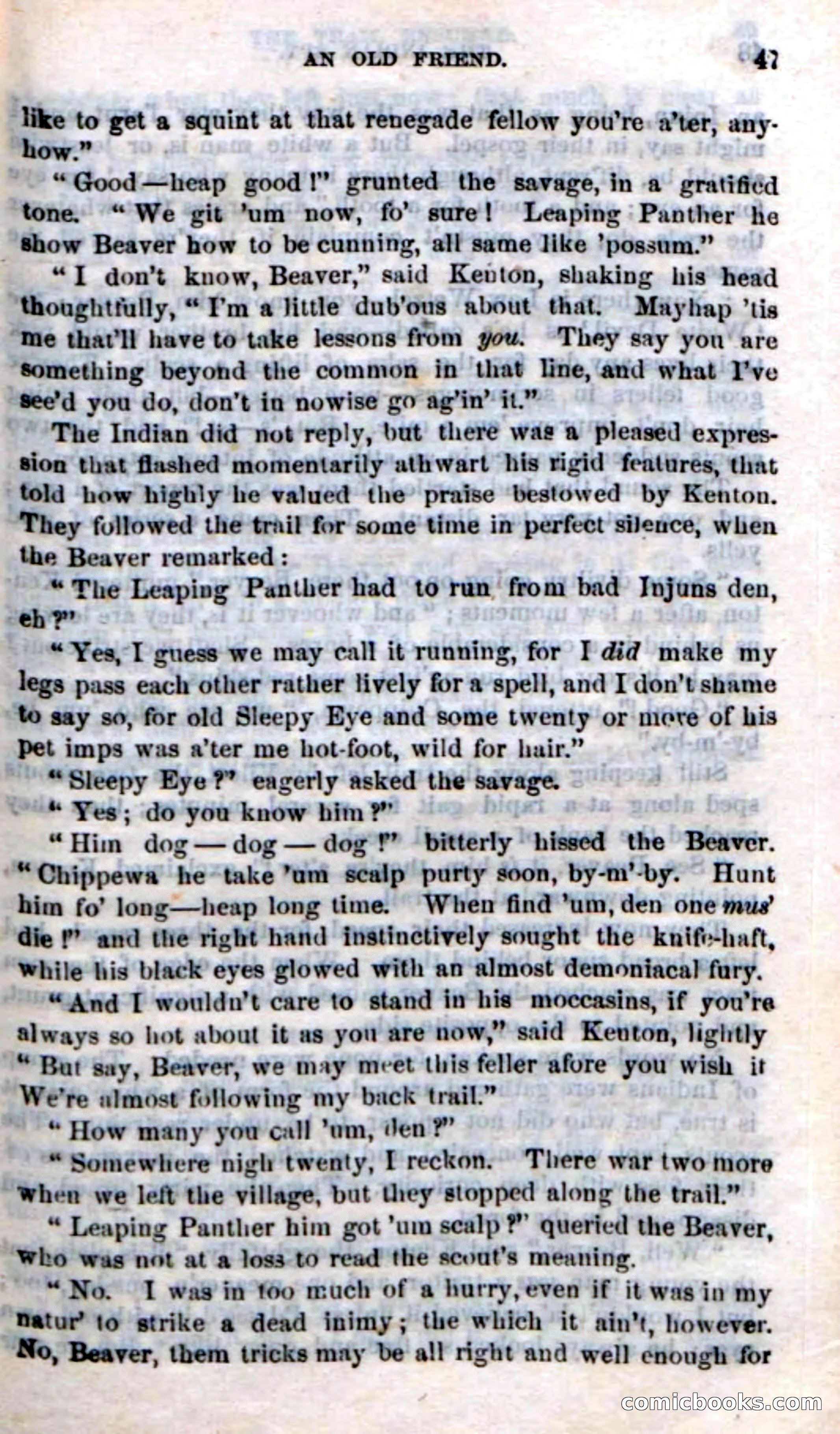 Beadle's Dime Novels No. 218: The Indian Spy — page 45 of 100