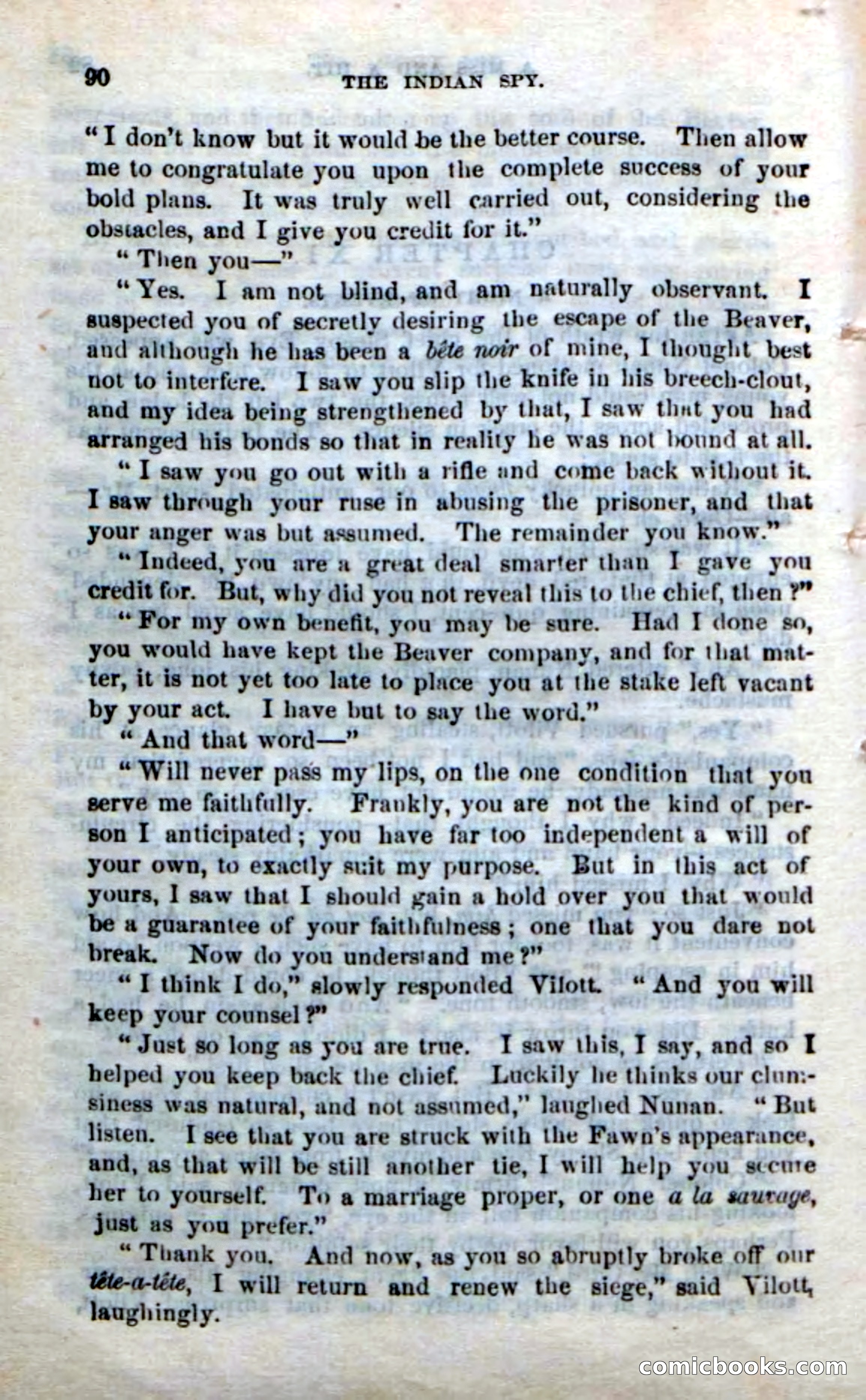 Beadle's Dime Novels No. 218: The Indian Spy — page 88 of 100