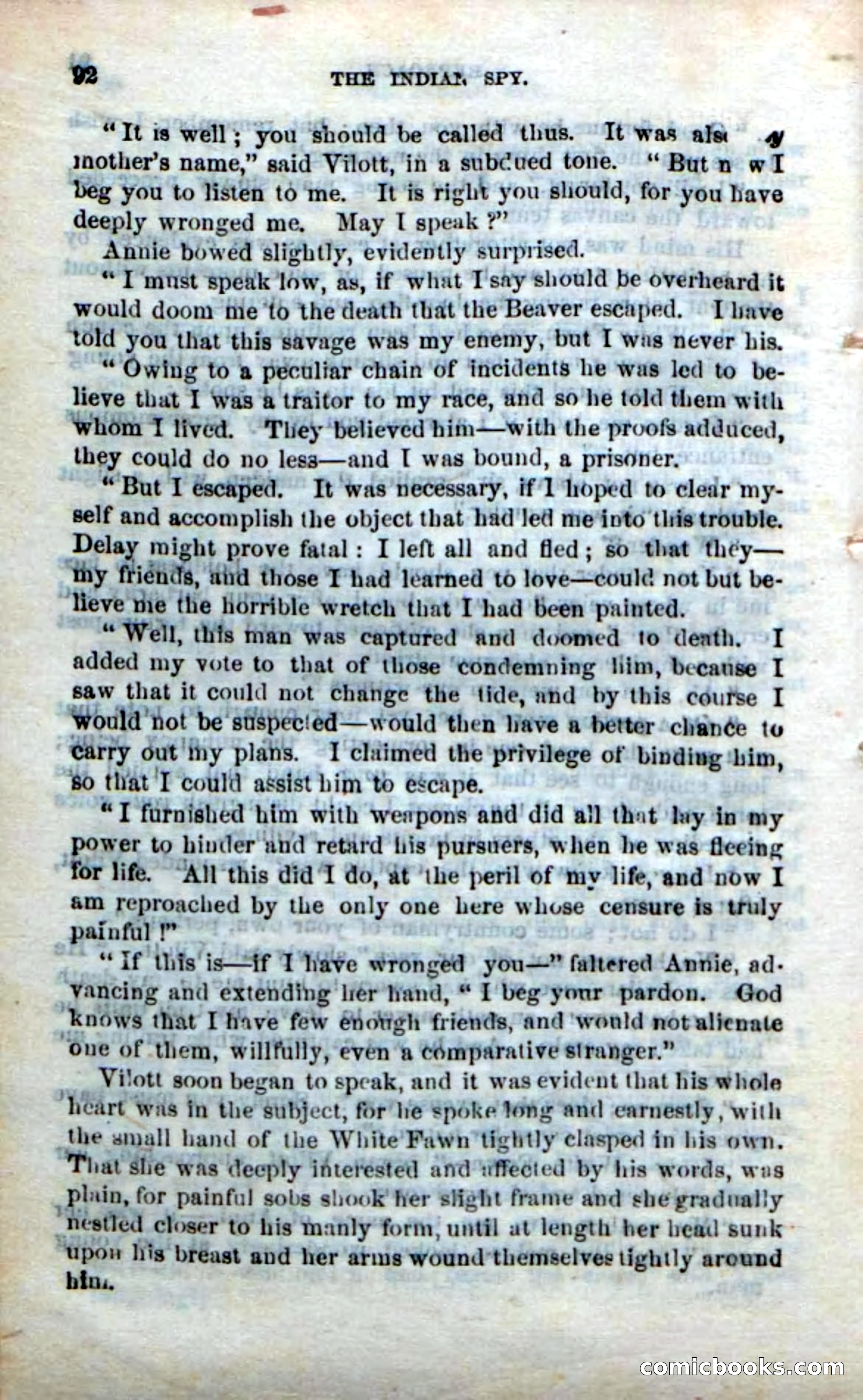 Beadle's Dime Novels No. 218: The Indian Spy — page 90 of 100