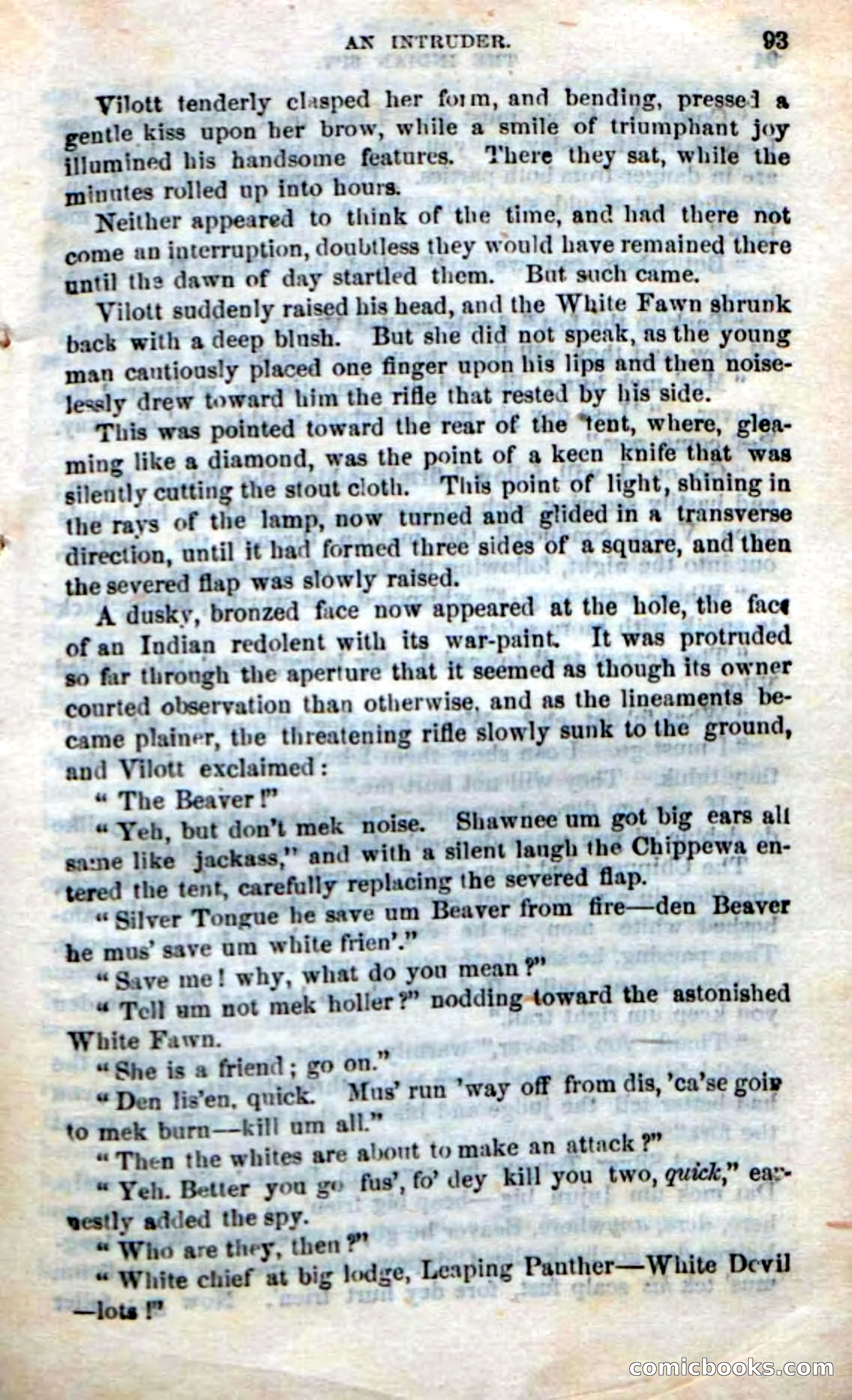 Beadle's Dime Novels No. 218: The Indian Spy — page 91 of 100