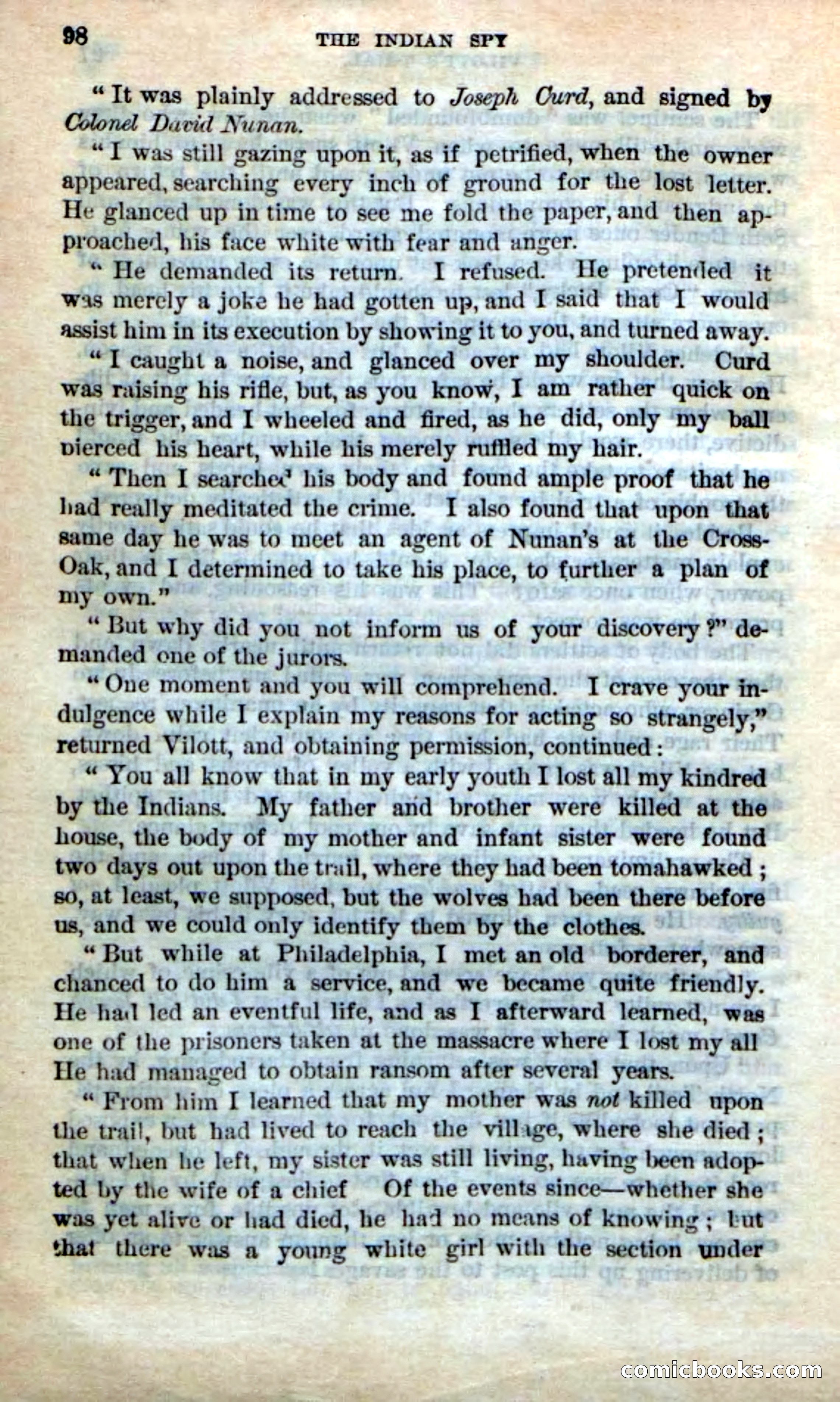 Beadle's Dime Novels No. 218: The Indian Spy — page 96 of 100