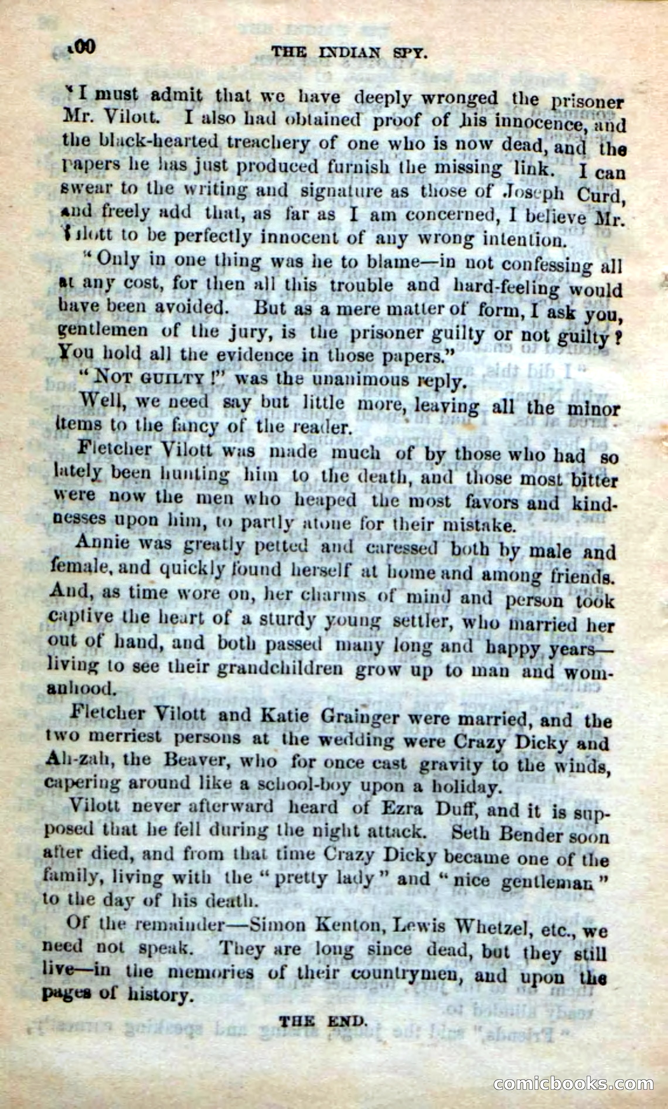 Beadle's Dime Novels No. 218: The Indian Spy — page 98 of 100