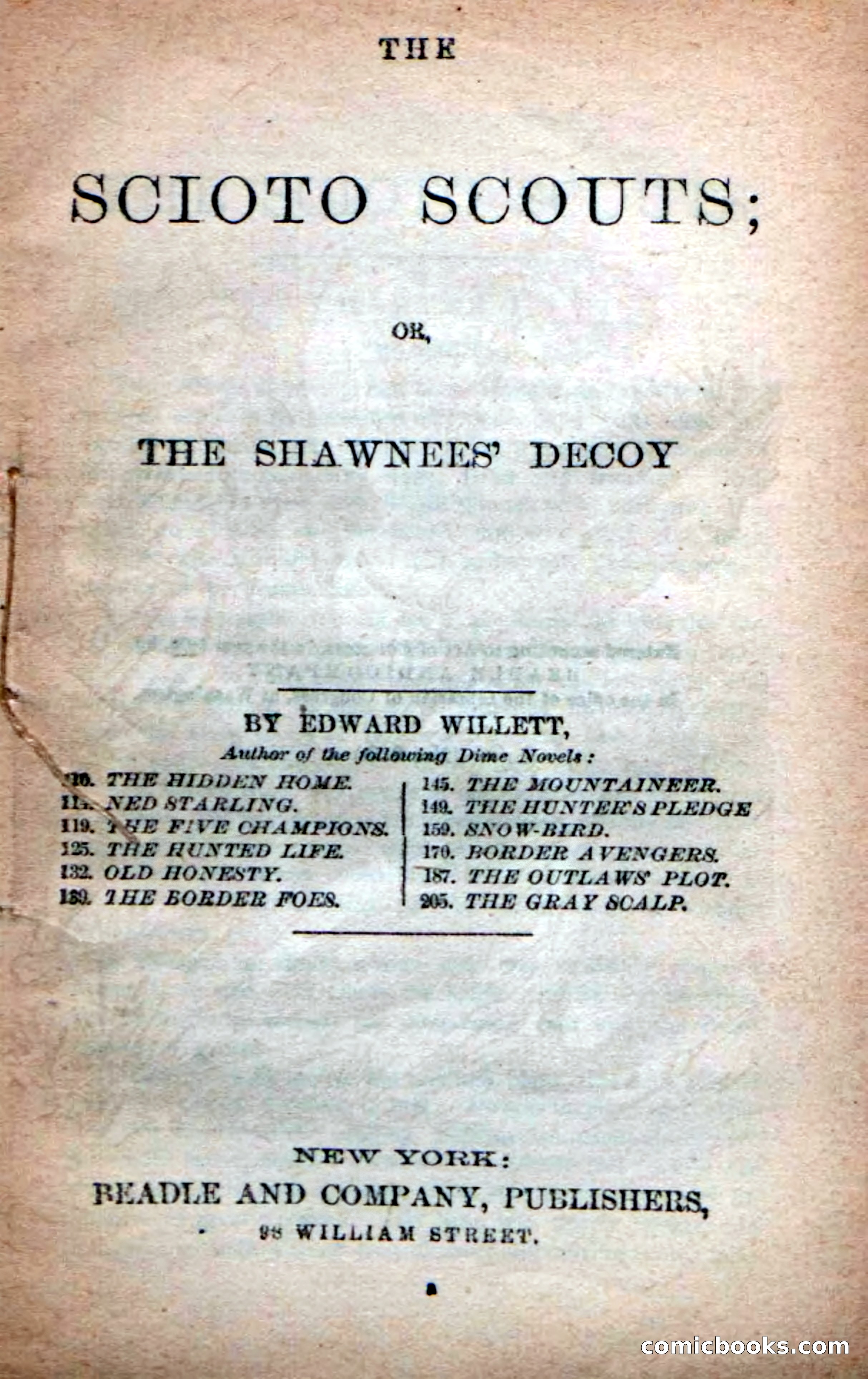 Beadle's Dime Novels No. 219: The Scioto Scouts — page 5 of 100